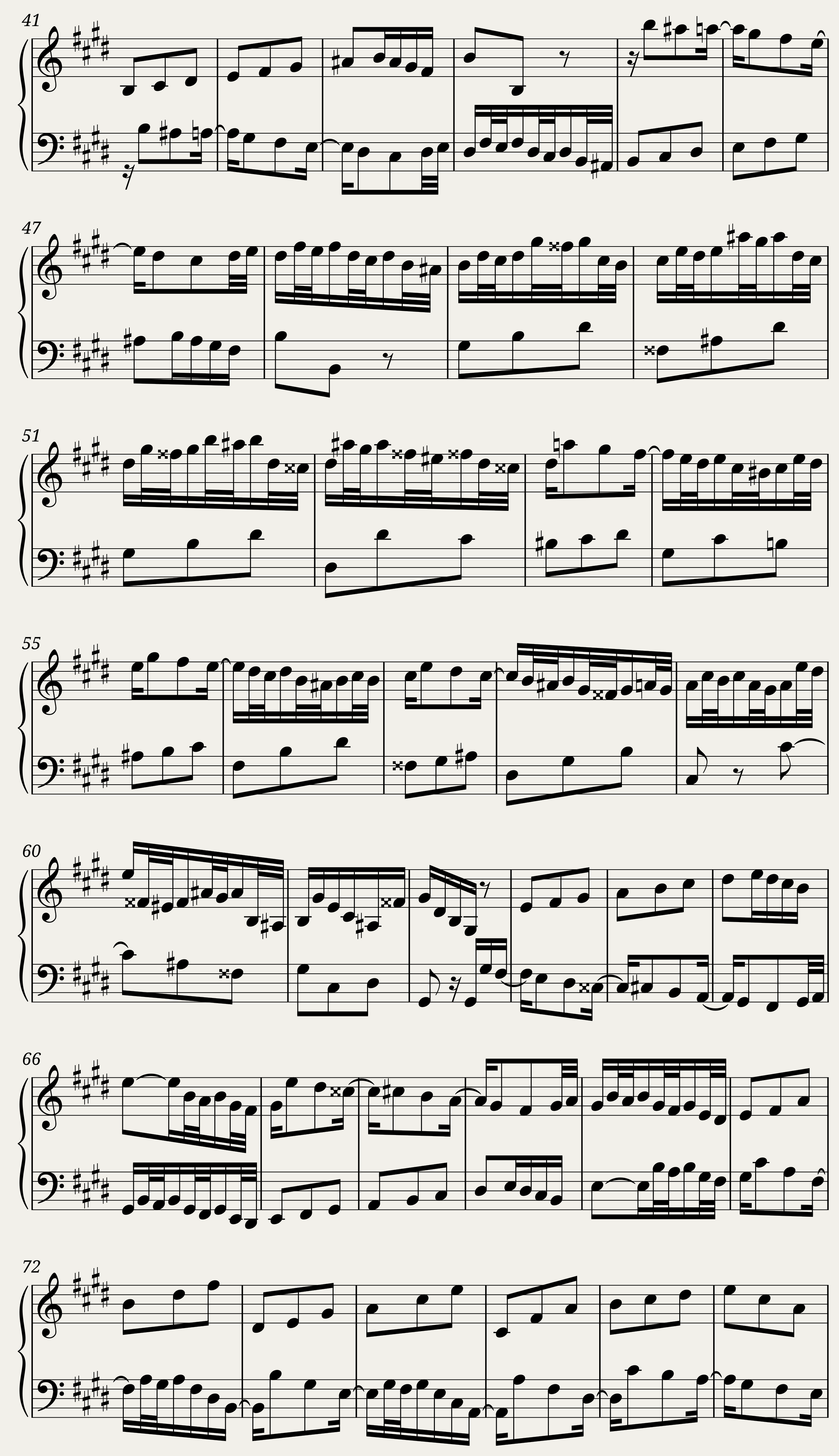 BWV 779: Invention VIII (A = 415 Hz) — 2/2