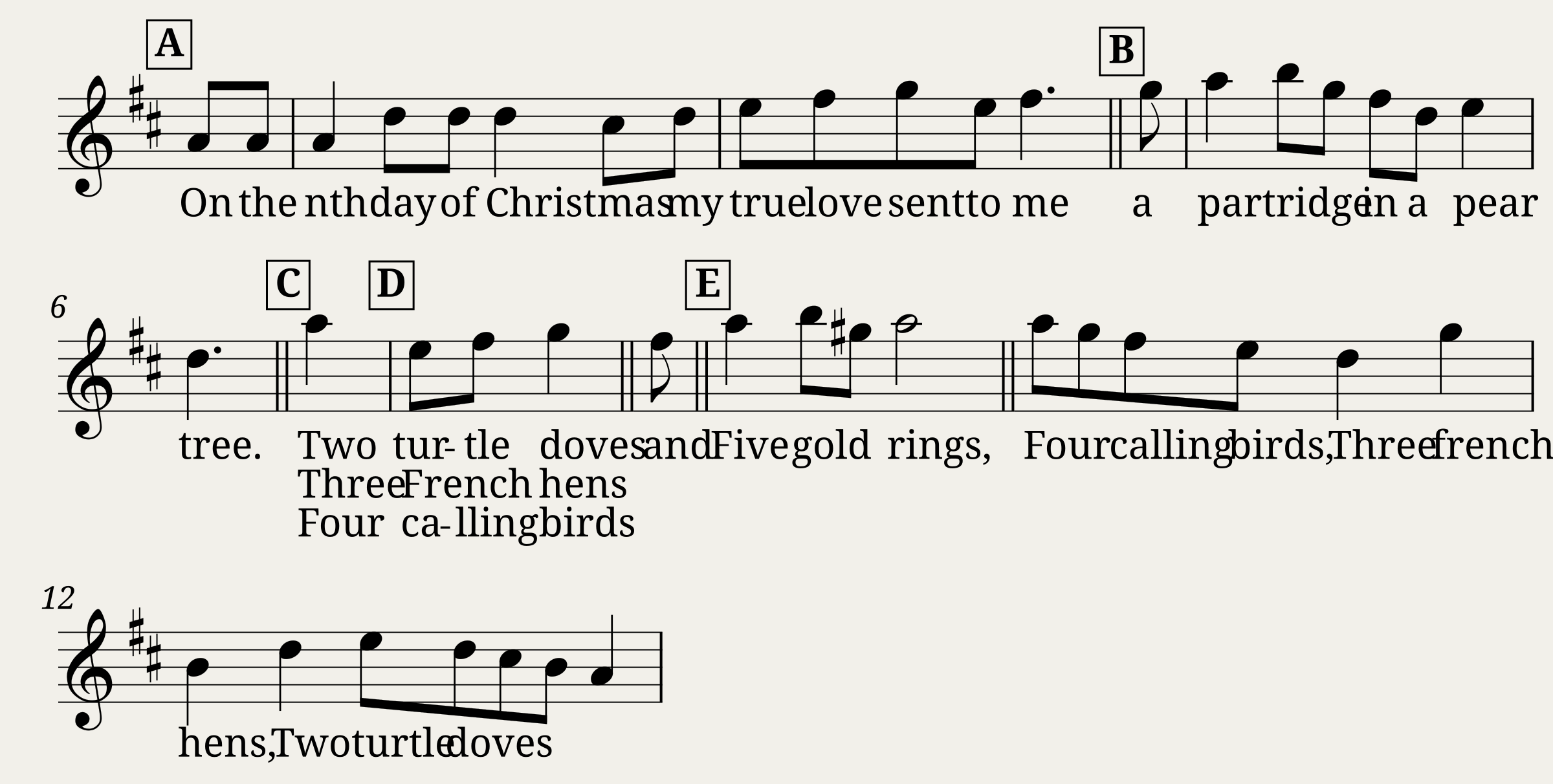 The Twelve Days of Christmas