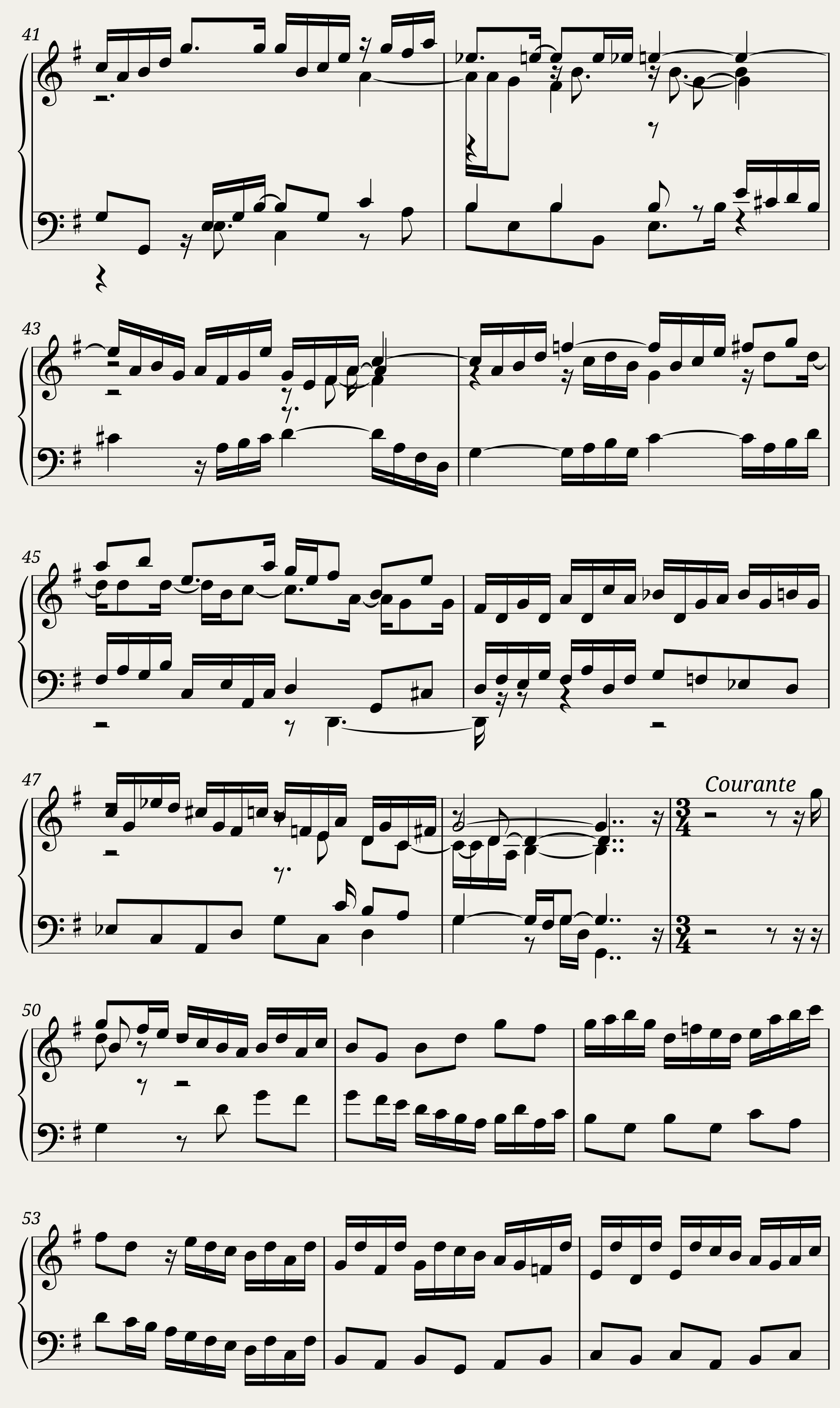 BWV 814 French Suite III Menuet & Trio — 4/5
