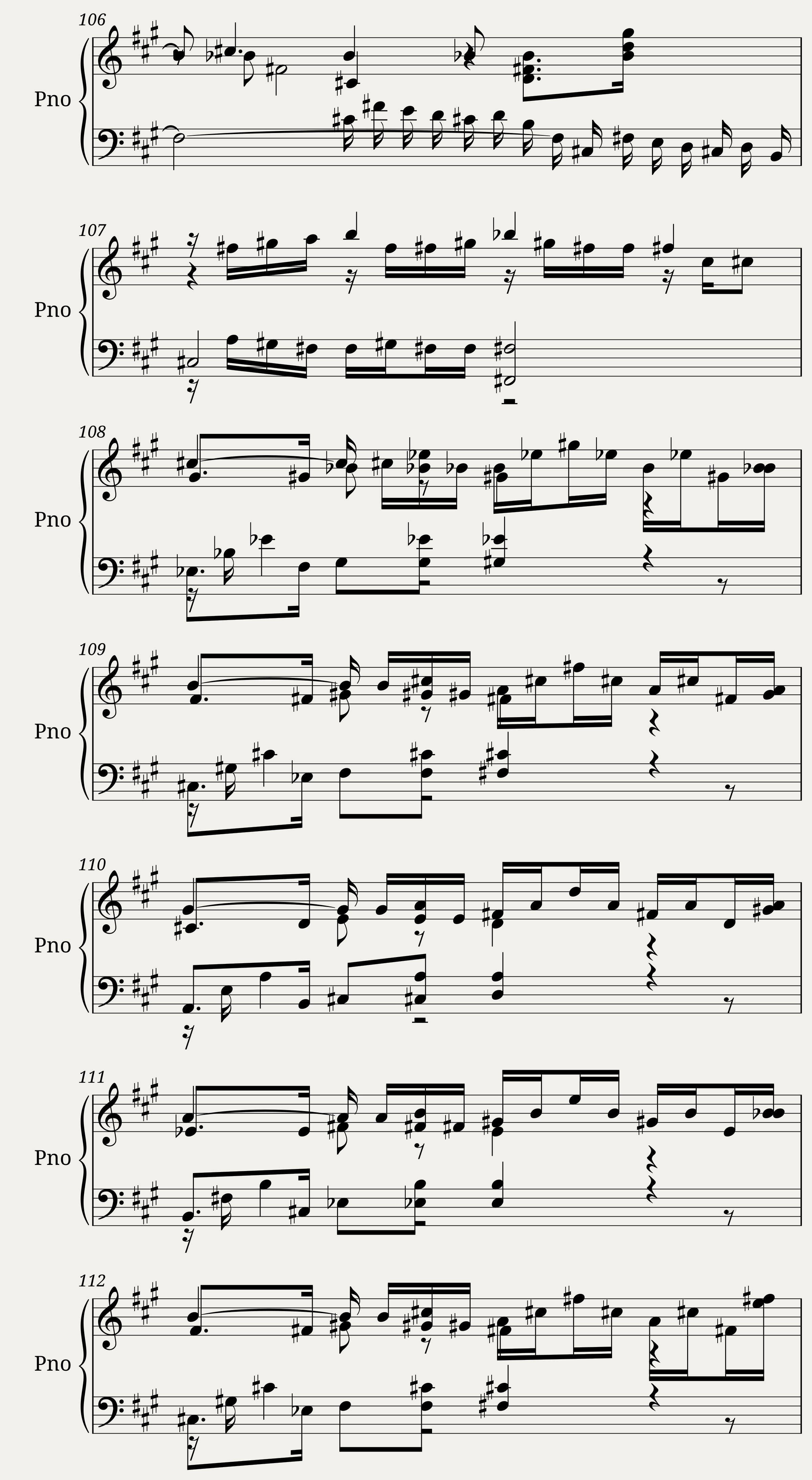 Toccata in f sharp minor — 13/20