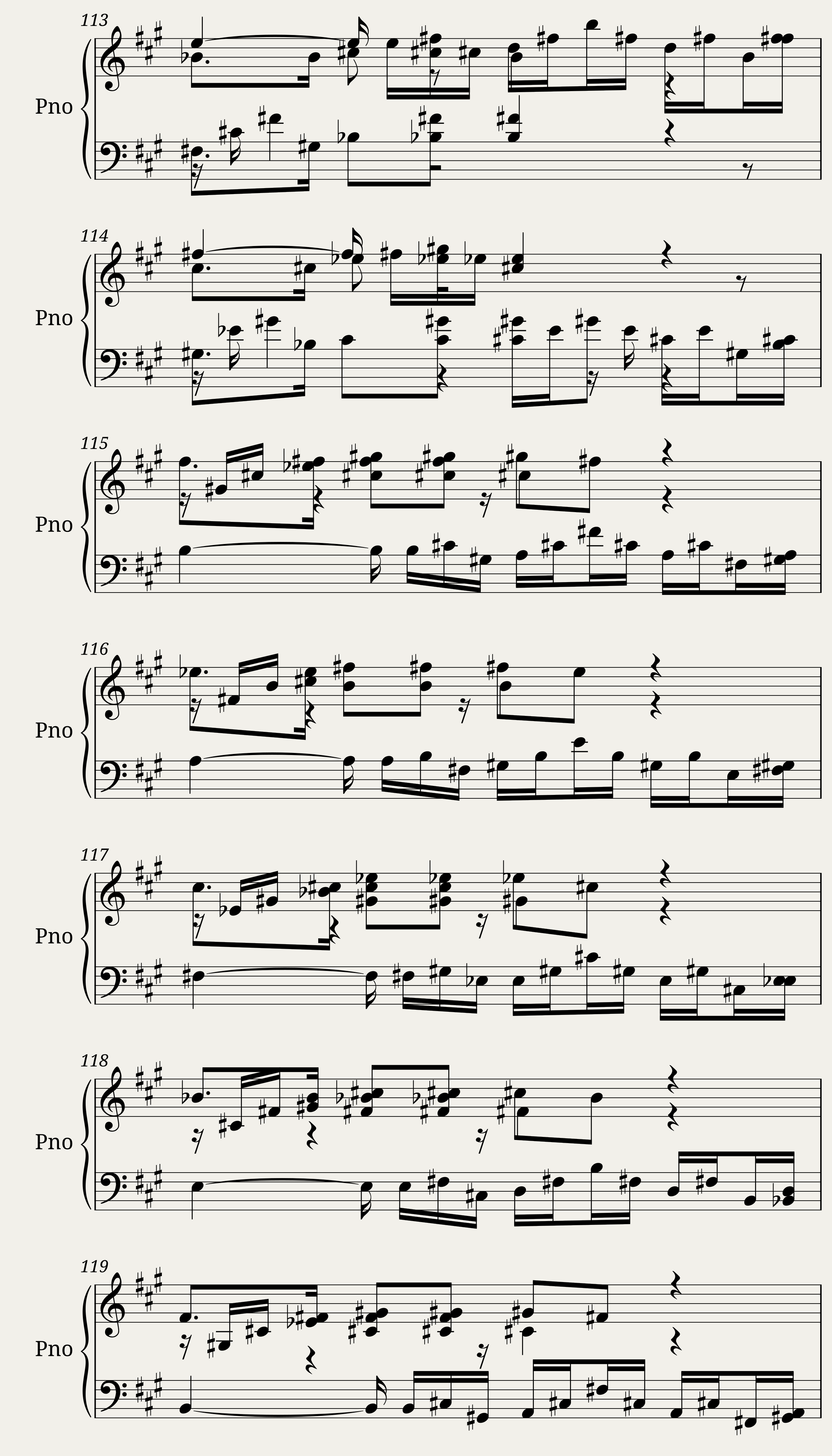 Toccata in f sharp minor — 14/20
