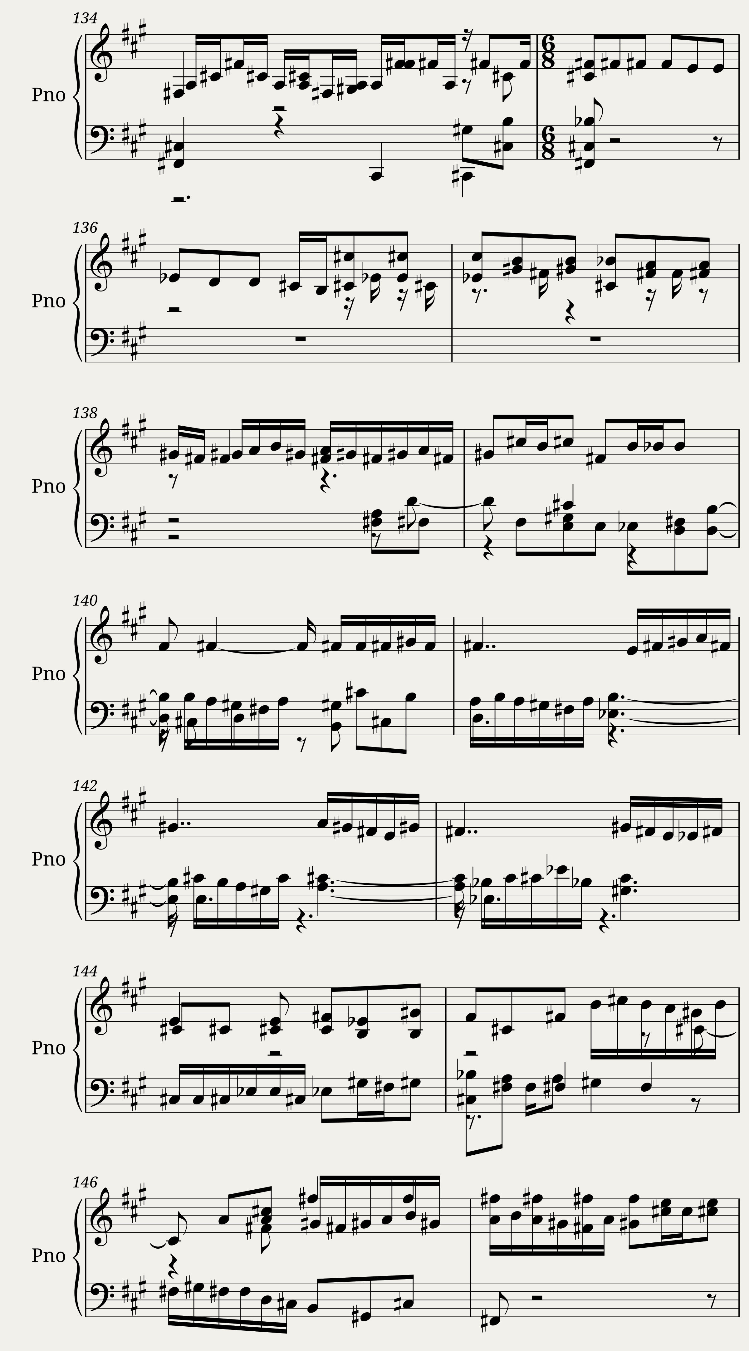Toccata in f sharp minor — 17/20