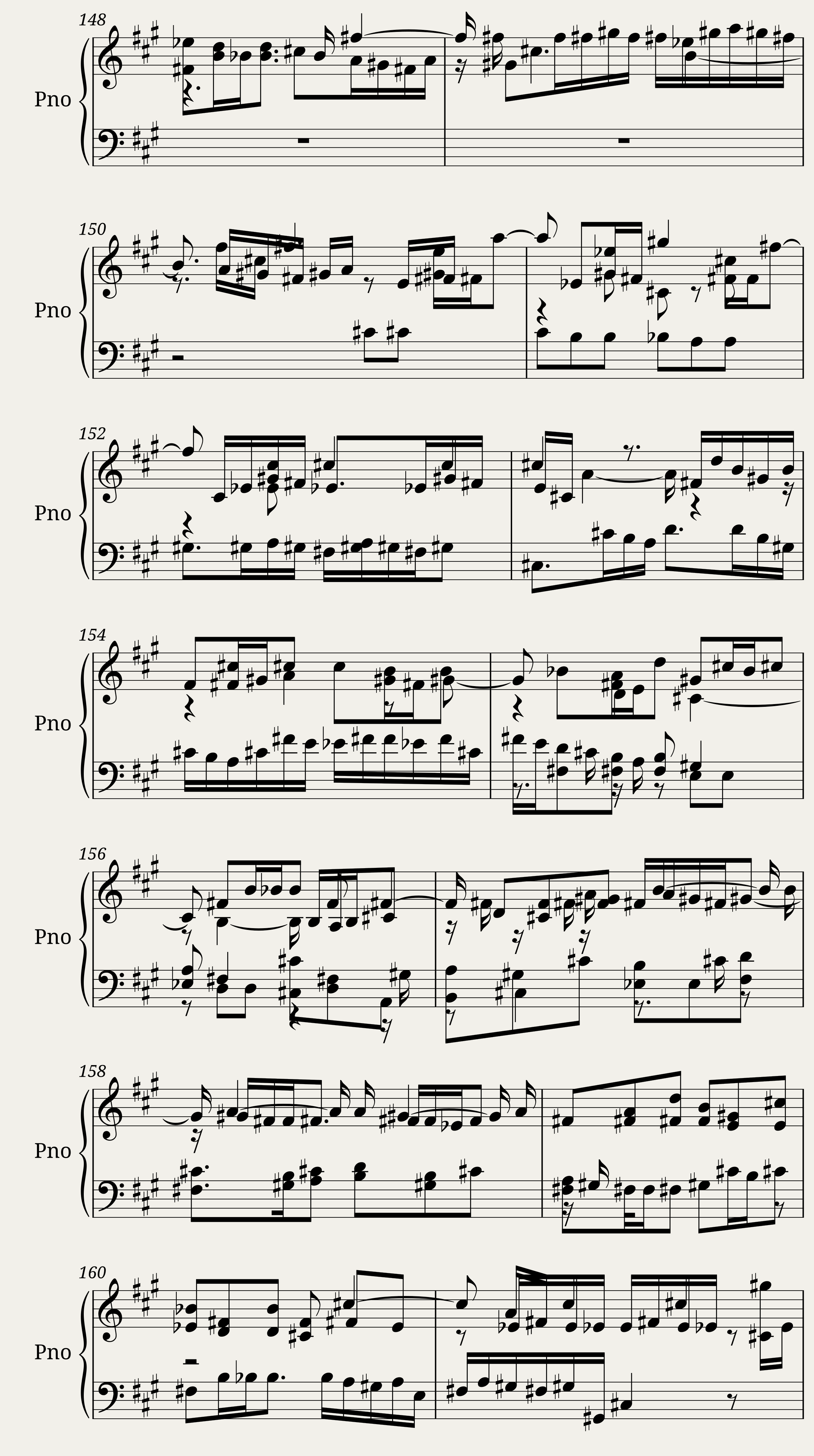 Toccata in f sharp minor — 18/20