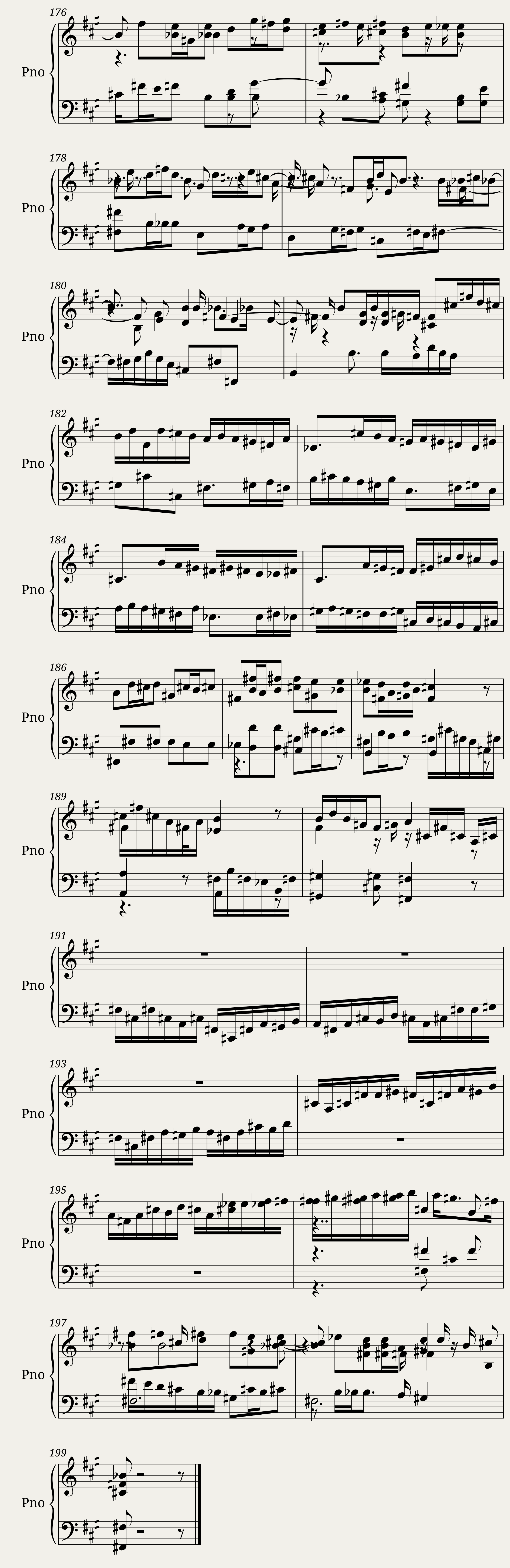 Toccata in f sharp minor — 20/20
