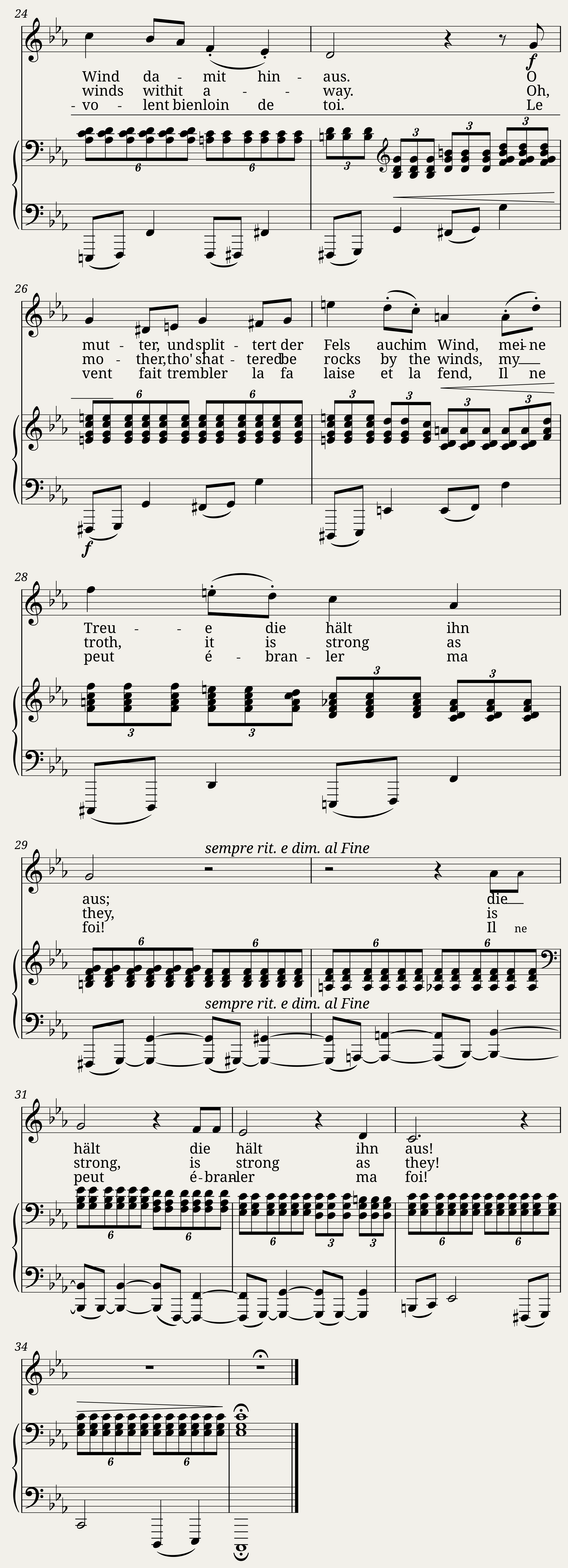 1. Liebestreu. -- True Love. -- Cœur fidèle. — 3/3