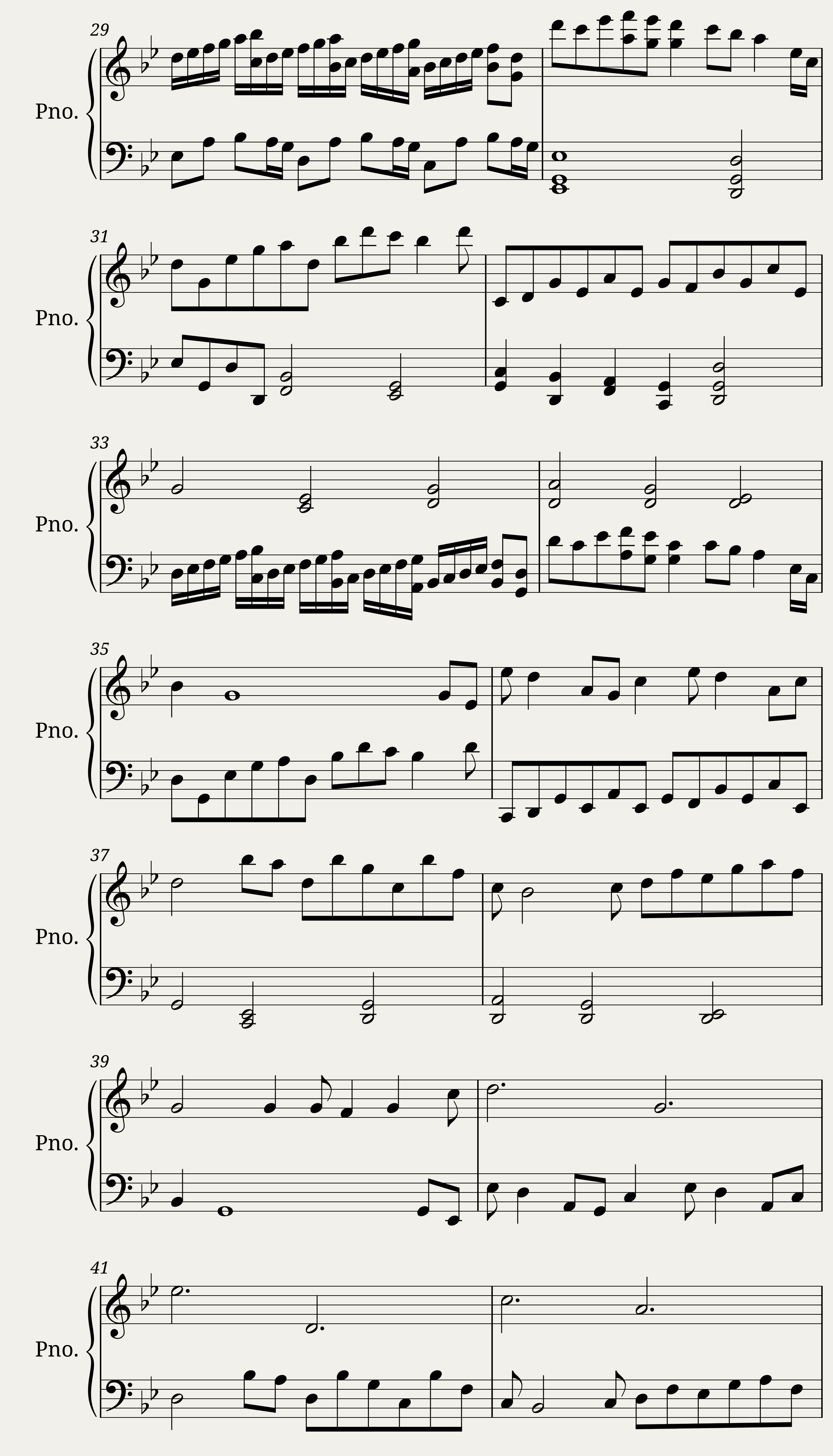 Kind of fuga - 12 little pieces for the piano — 3/5