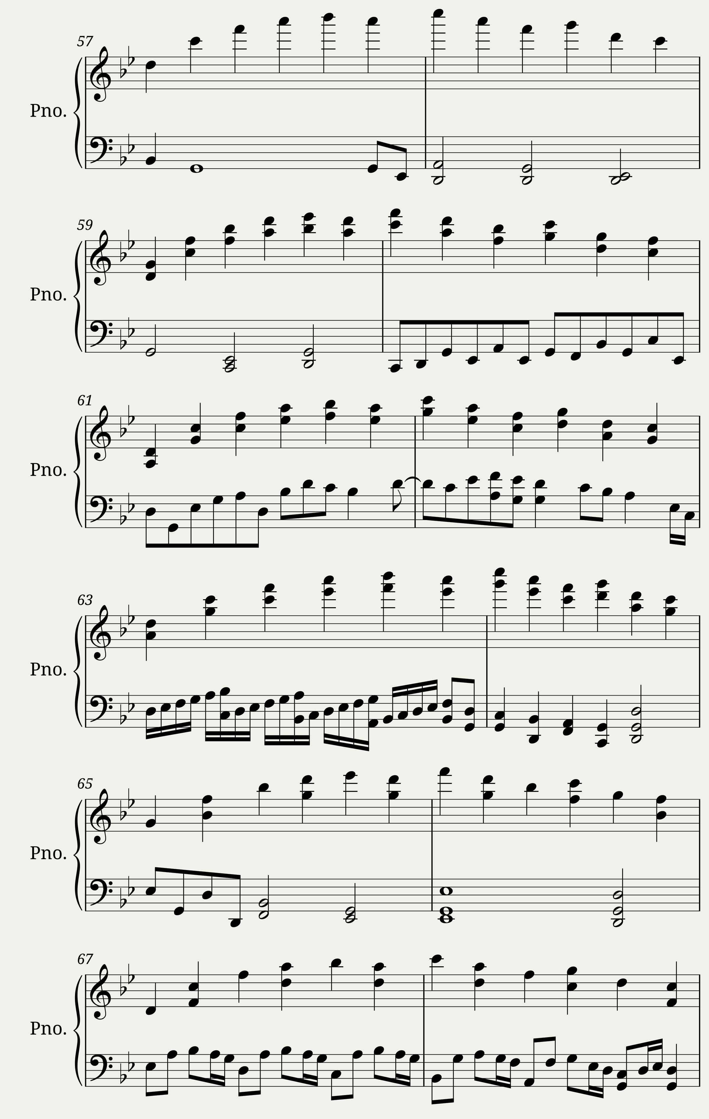 Kind of fuga - 12 little pieces for the piano — 5/5