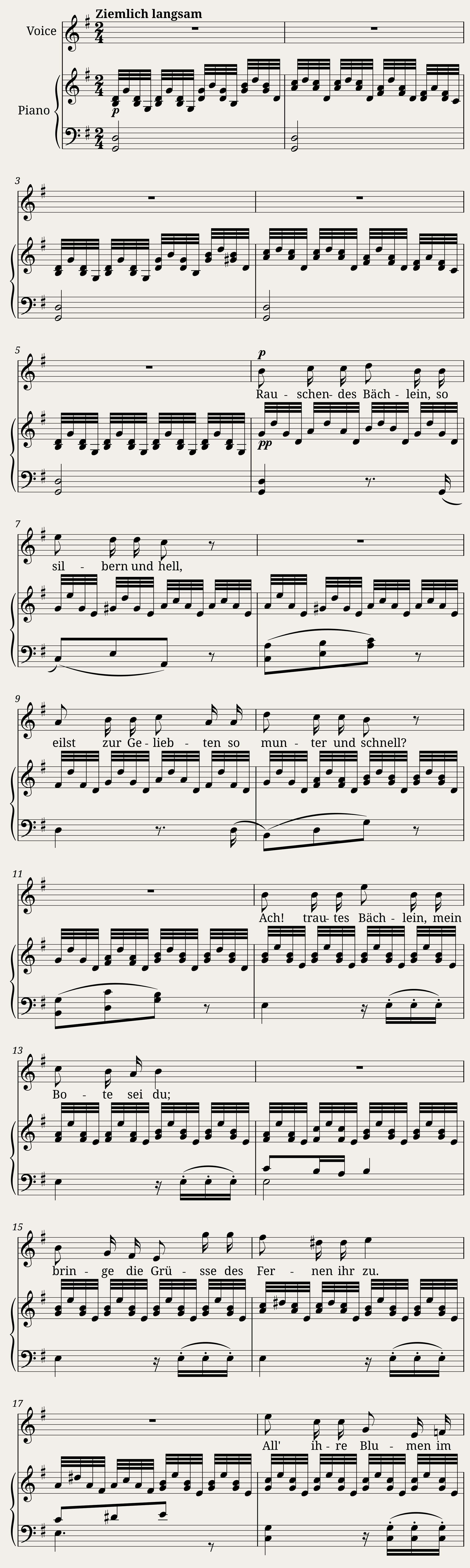 Schubert Franz - Schwanengesang D.957 No.1 - Liebesbotschaft — 1/5