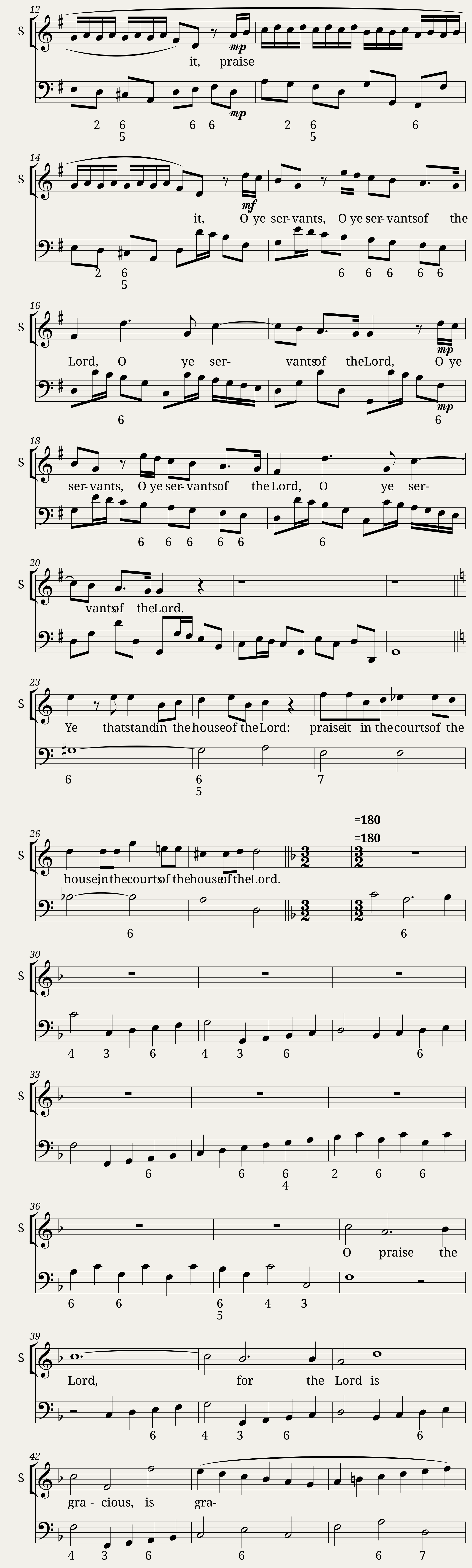 O praise the Lord — 2/7