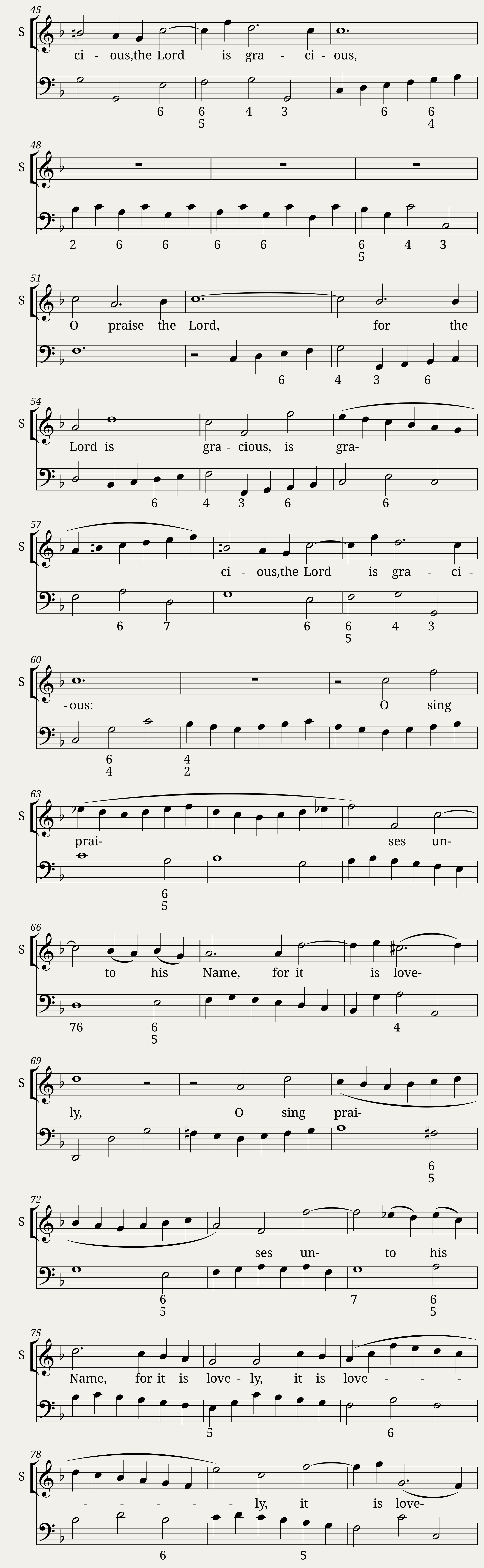 O praise the Lord — 3/7