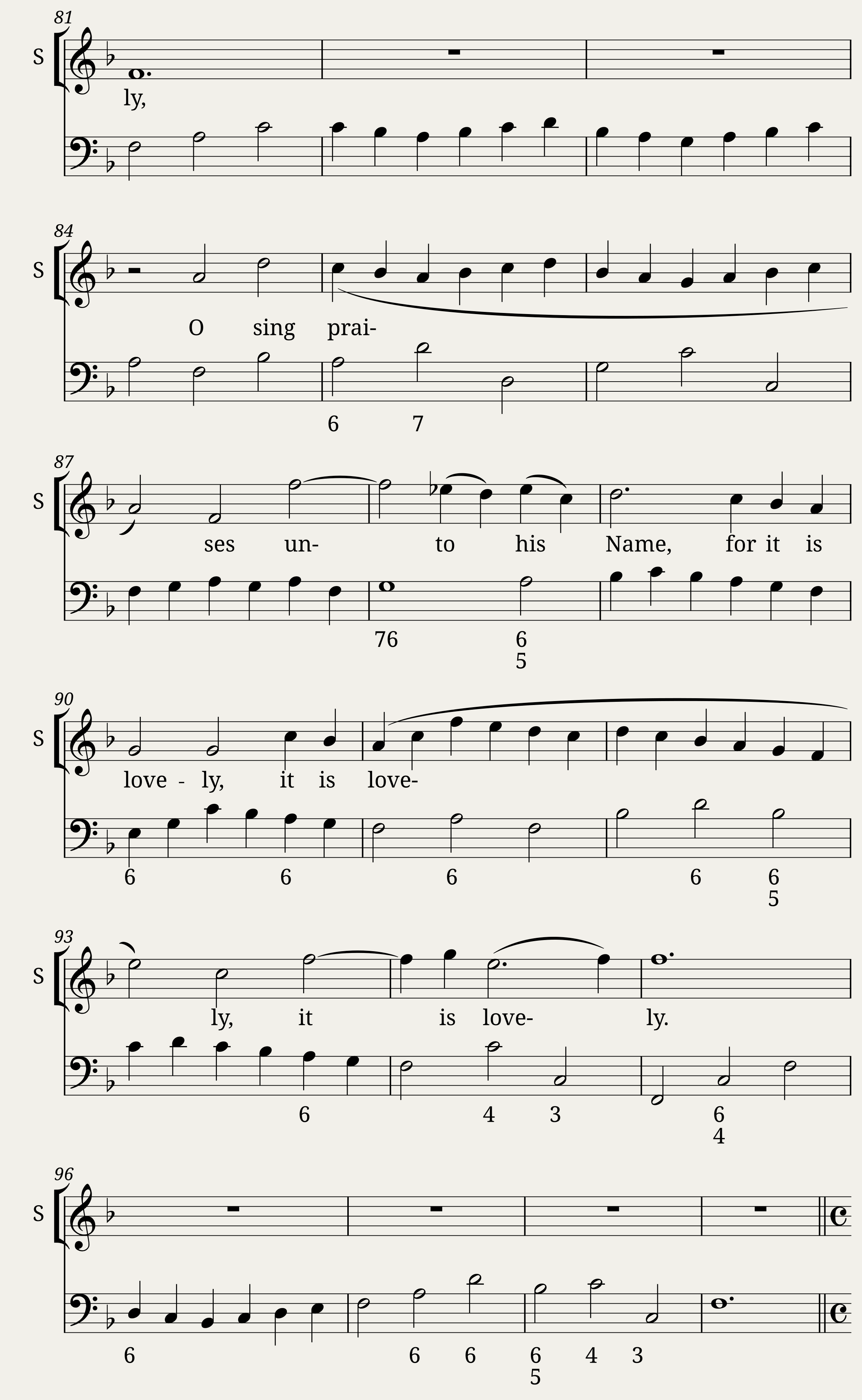O praise the Lord — 4/7