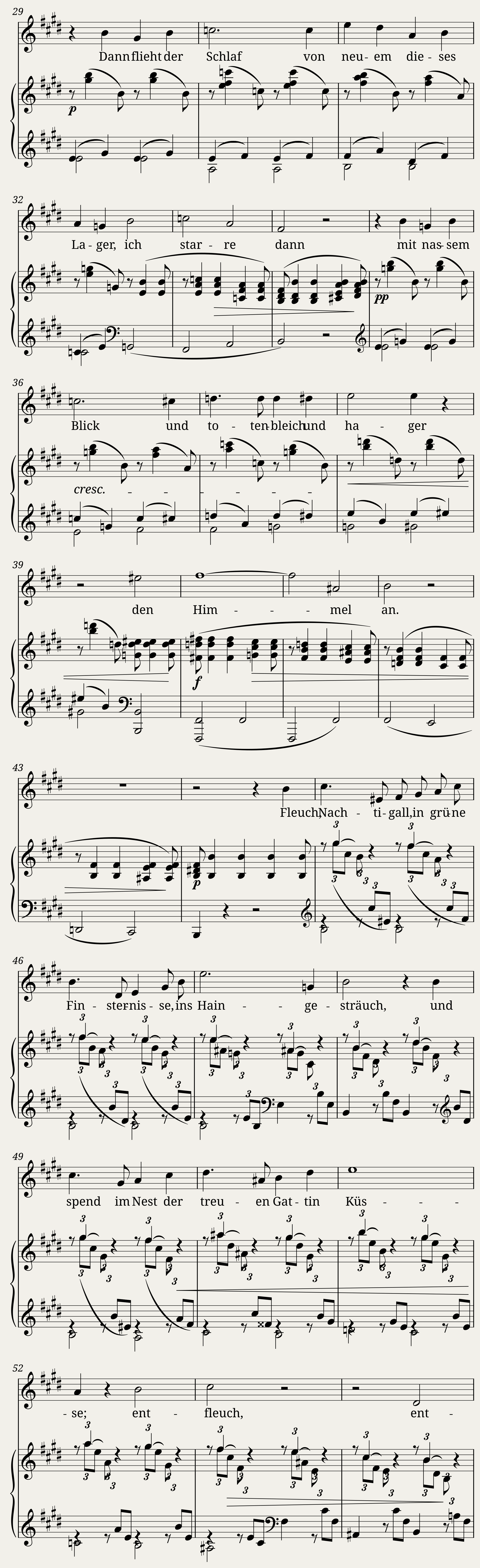 Brahms Johannes - 4 Gesänge Op.46 No.4 - An die Nachtigall — 2/3