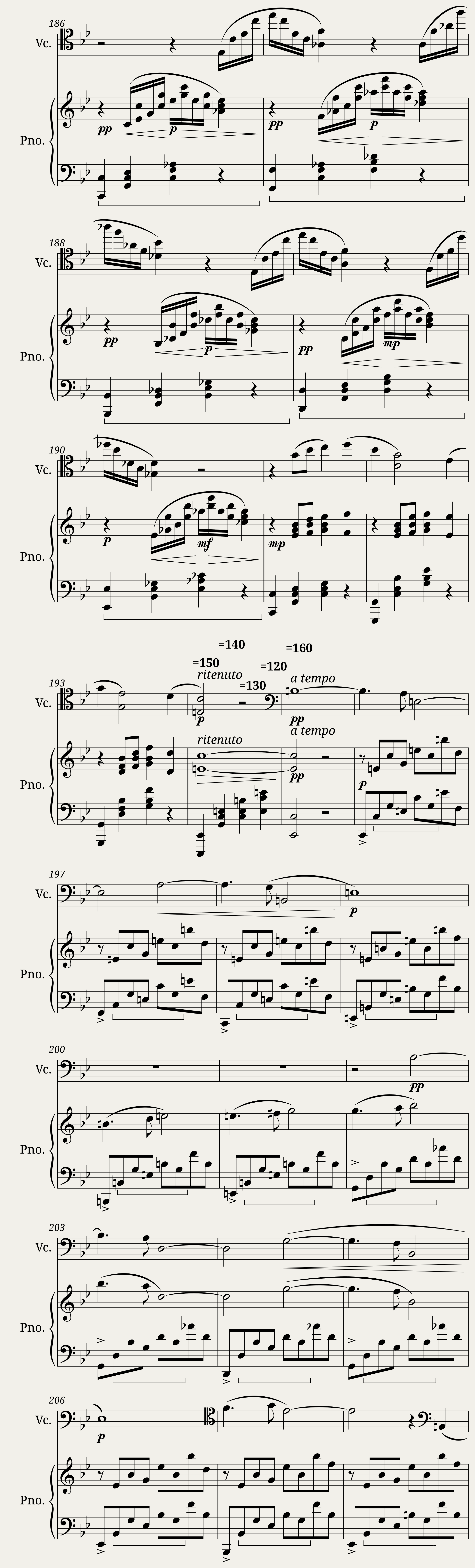 Balada per pianoforte e Violoncello Op. 40 — 10/12