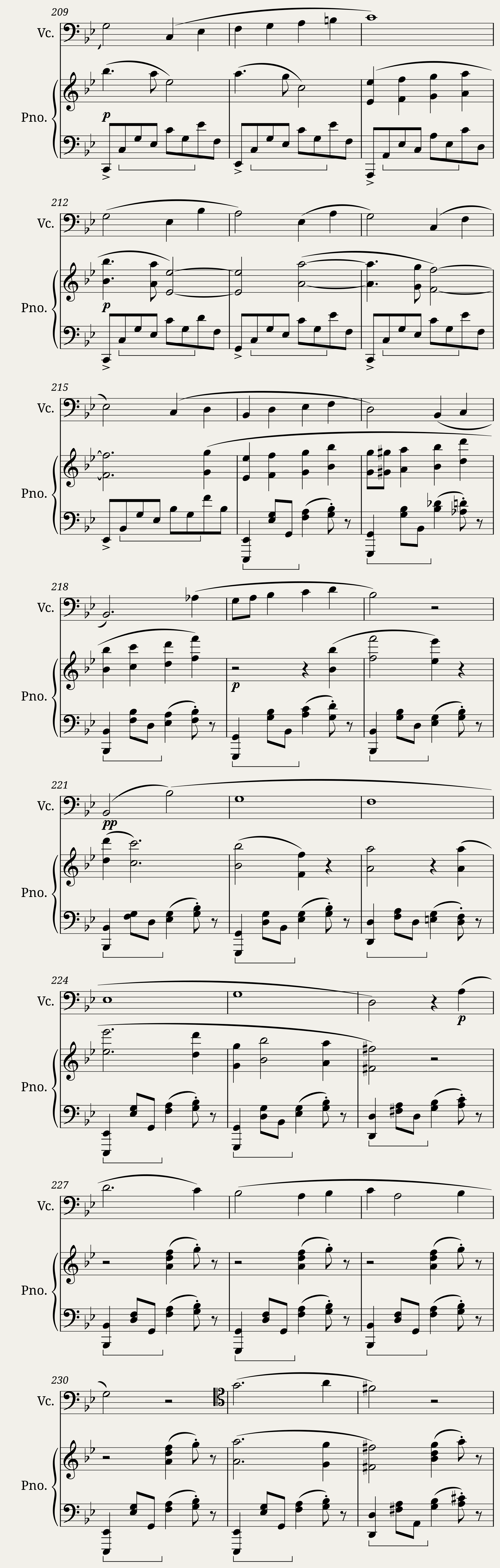 Balada per pianoforte e Violoncello Op. 40 — 11/12