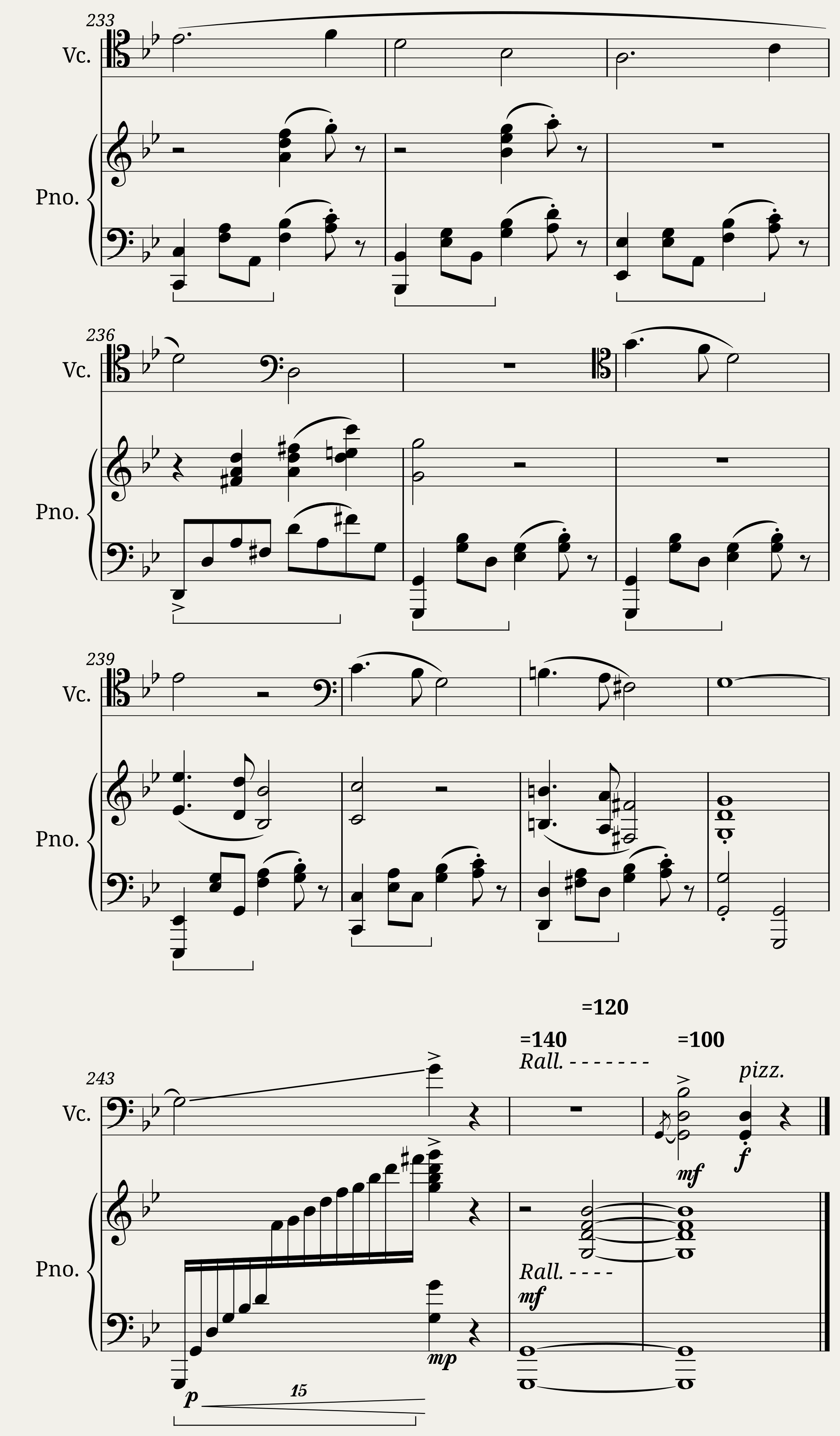 Balada per pianoforte e Violoncello Op. 40 — 12/12