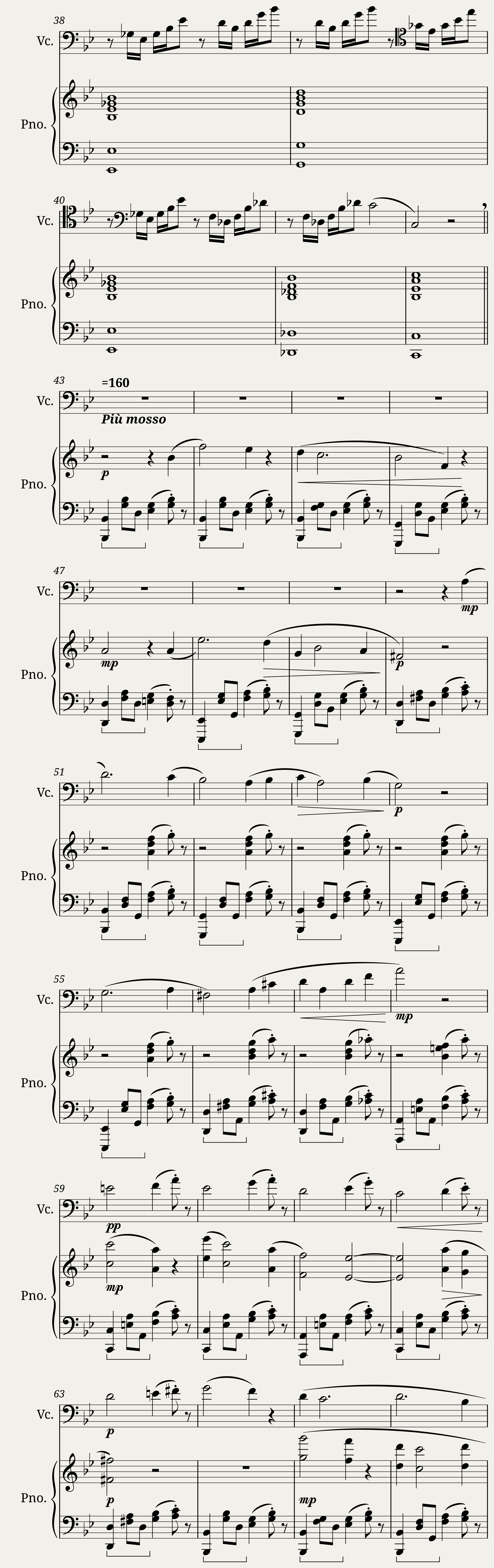 Balada per pianoforte e Violoncello Op. 40 — 3/12