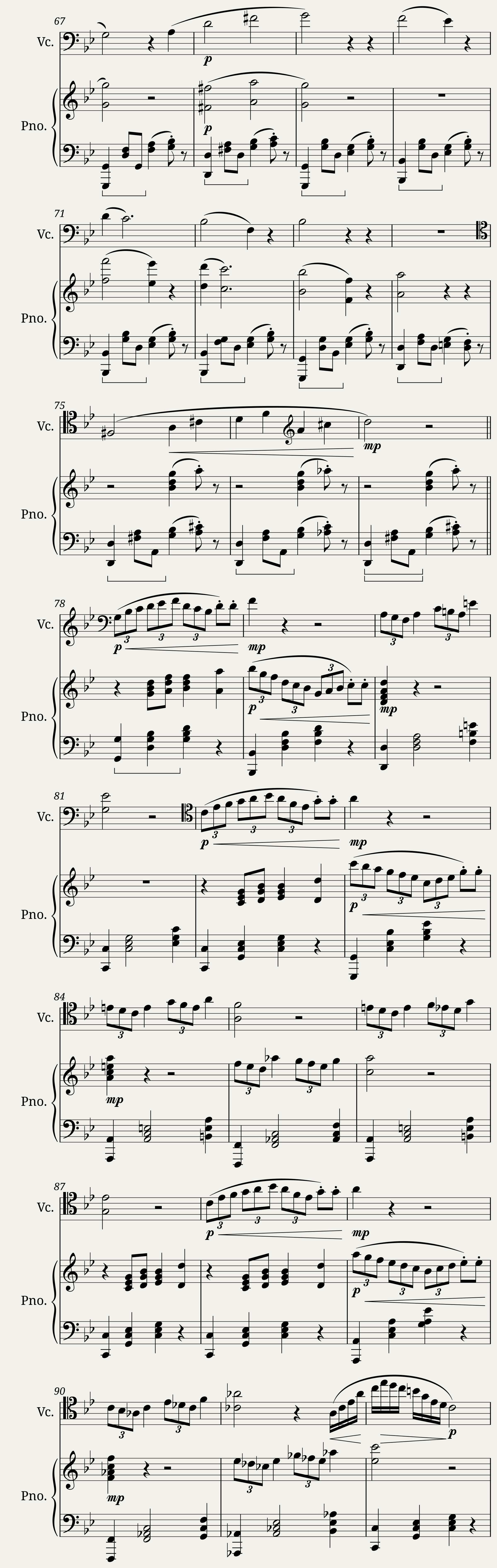 Balada per pianoforte e Violoncello Op. 40 — 4/12