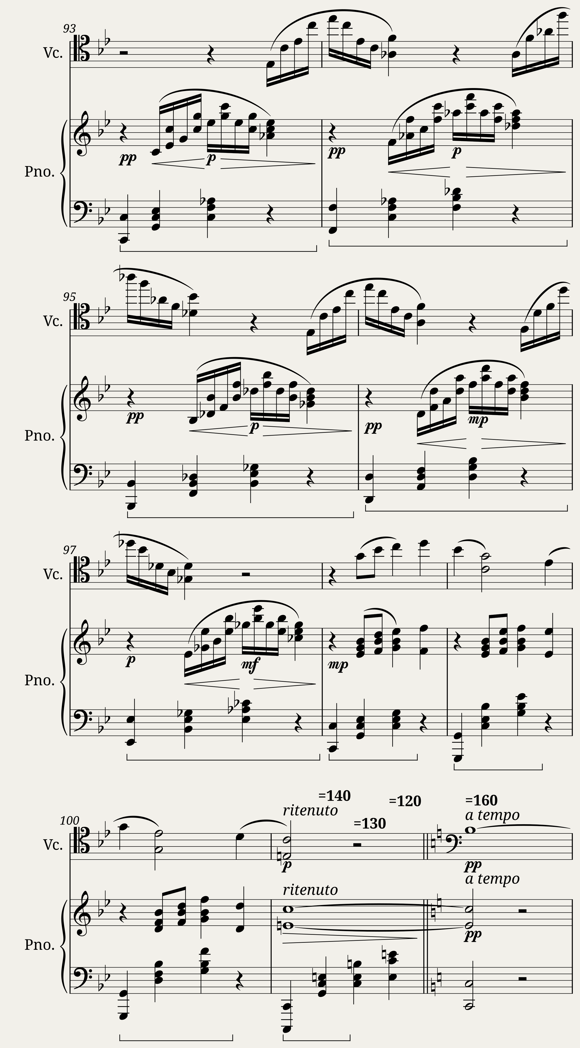 Balada per pianoforte e Violoncello Op. 40 — 5/12