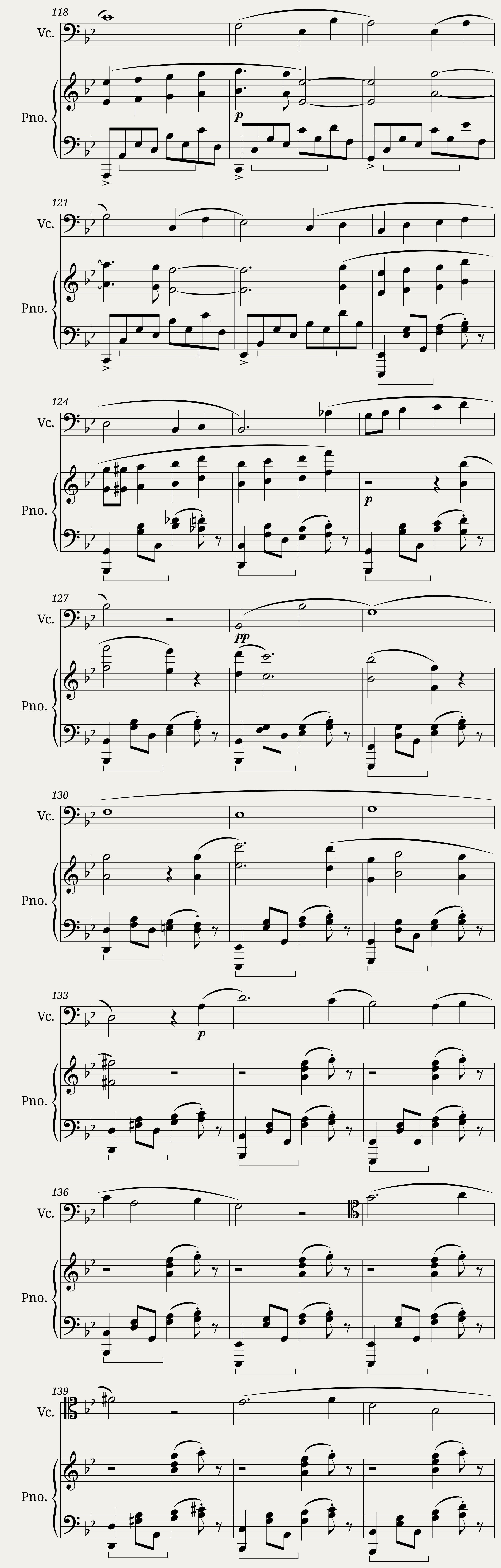 Balada per pianoforte e Violoncello Op. 40 — 7/12