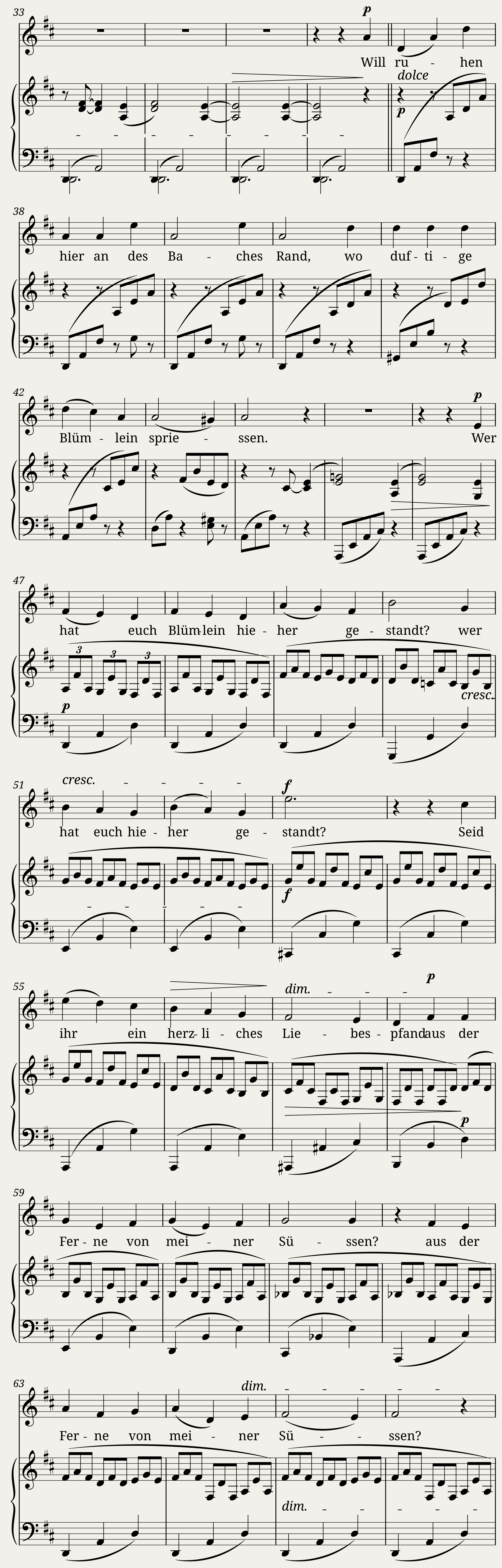 Brahms Johannes - 5 Poems Op.19 No.3 - In der Ferne — 2/3