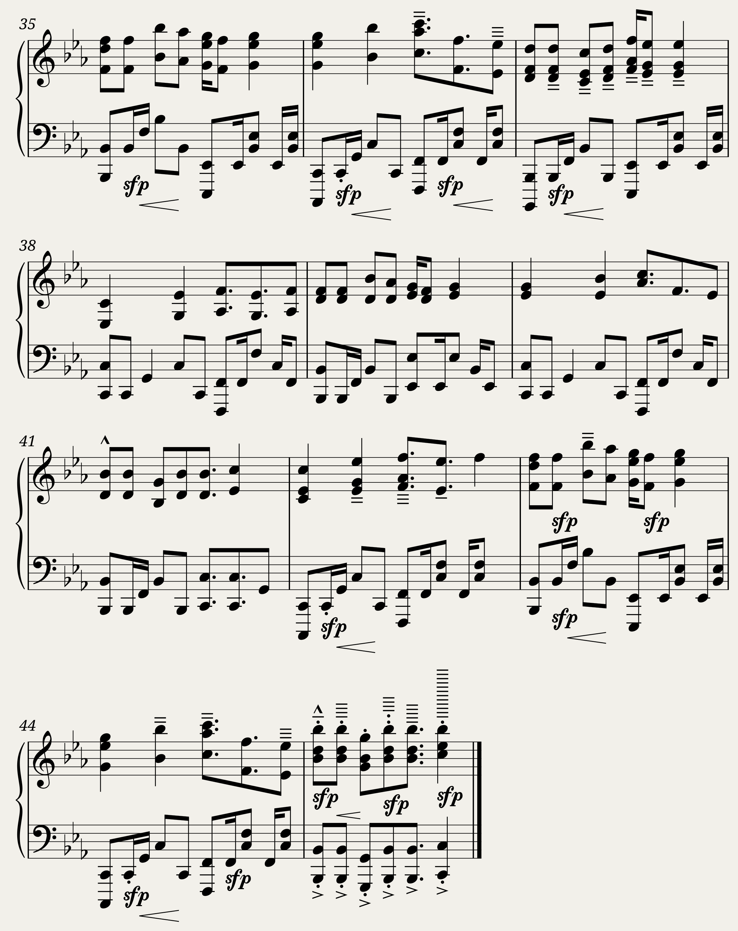 BWV 785: Invention XIV (A = 415 Hz) -Harpsichord sound — 2/2