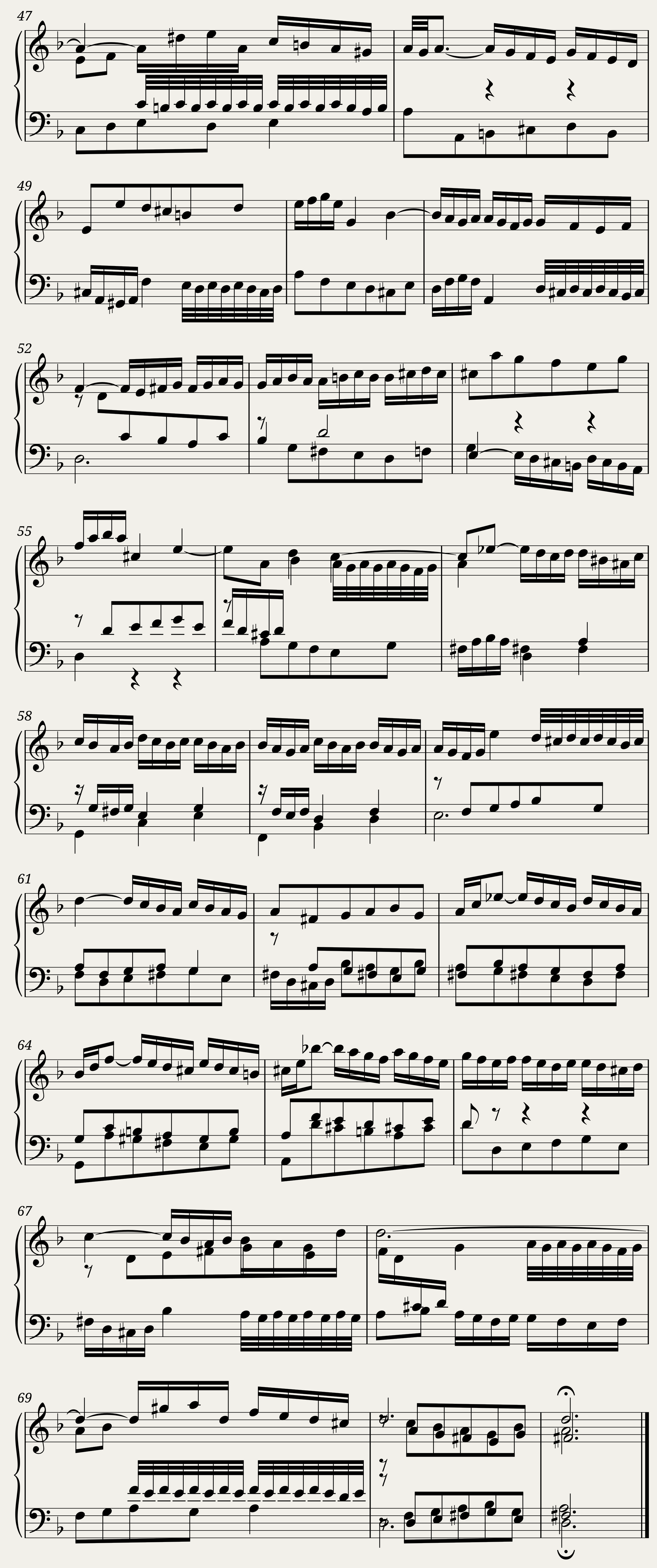 BWV 848: The Well Tempered Clavier I-III - Haspsichord sound — 5/5