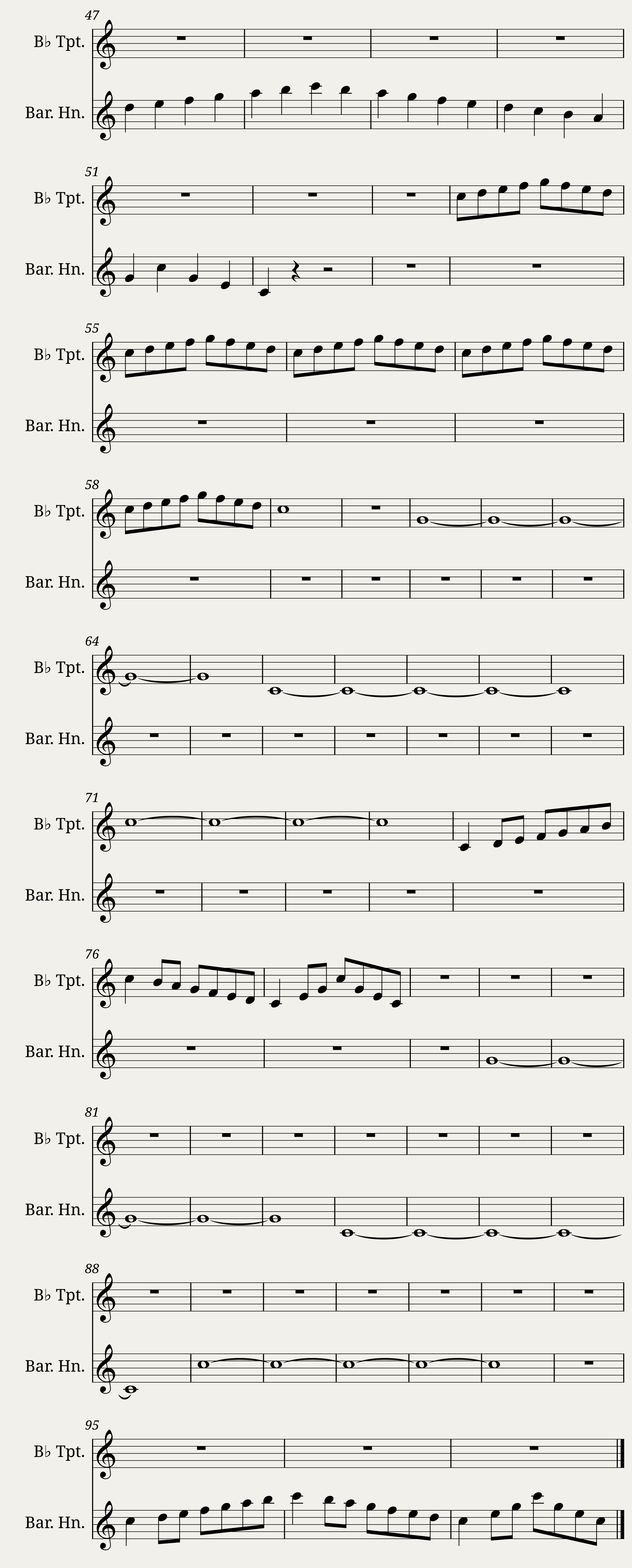 Warm Up and Tuning — 2/2