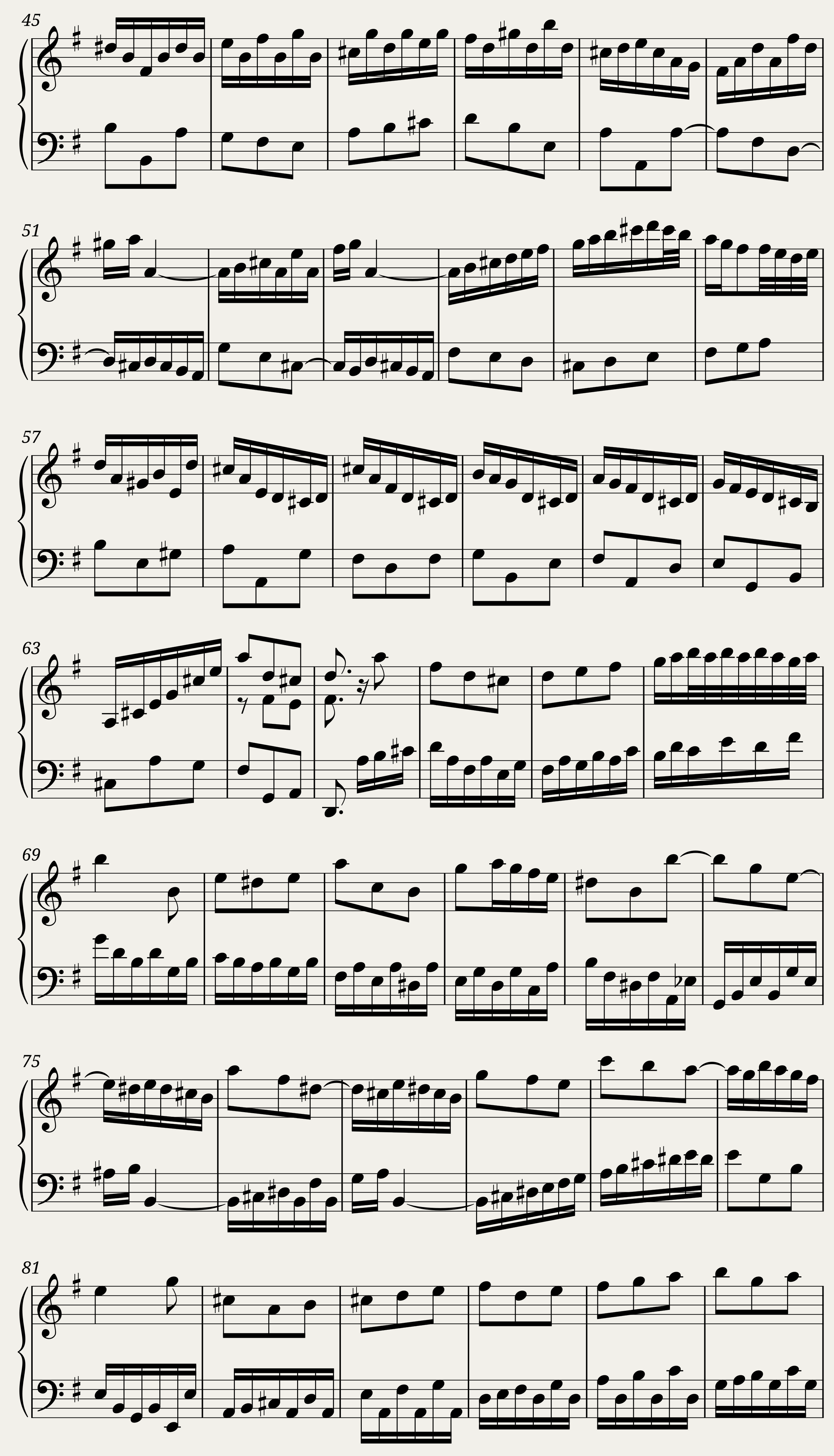 BWV 829 Partita V Corrente — 2/3