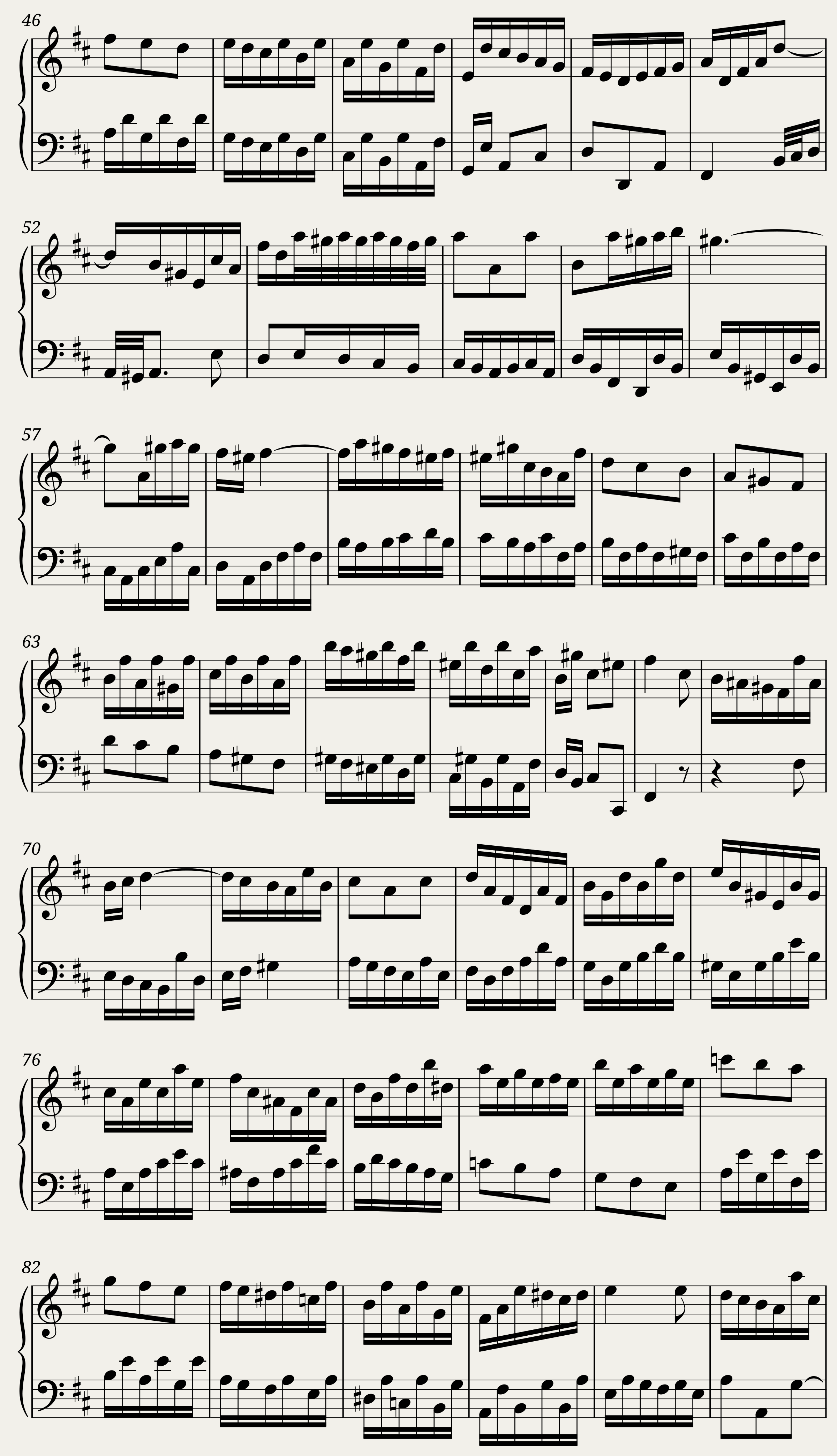 BWV 817 French Suite VI Allemande — 2/3