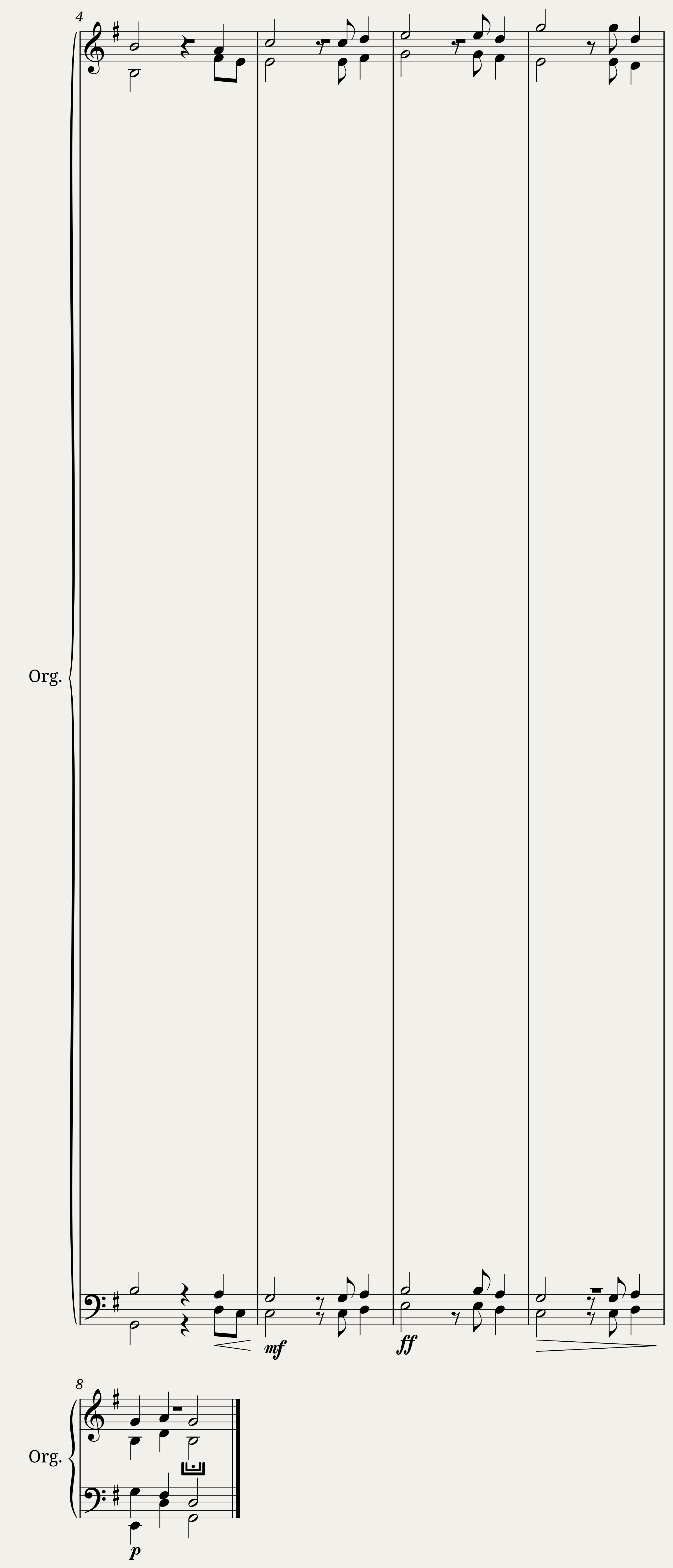 Choral for Organ in GM — 2/2