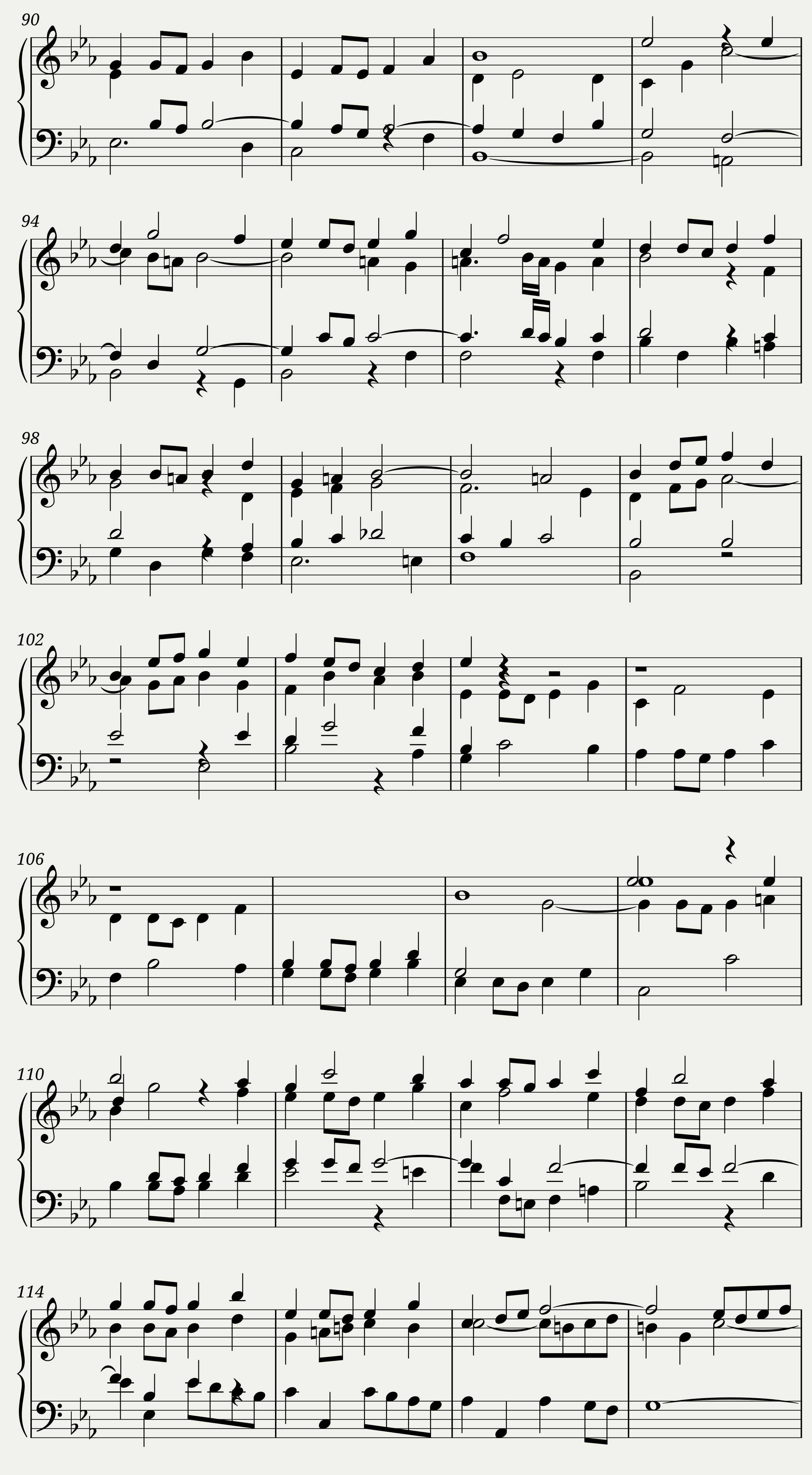 BWV 876: The Well-tempered Clavier Book II - VII (A = 415 Hz) - Harpsichord sound — 5/6