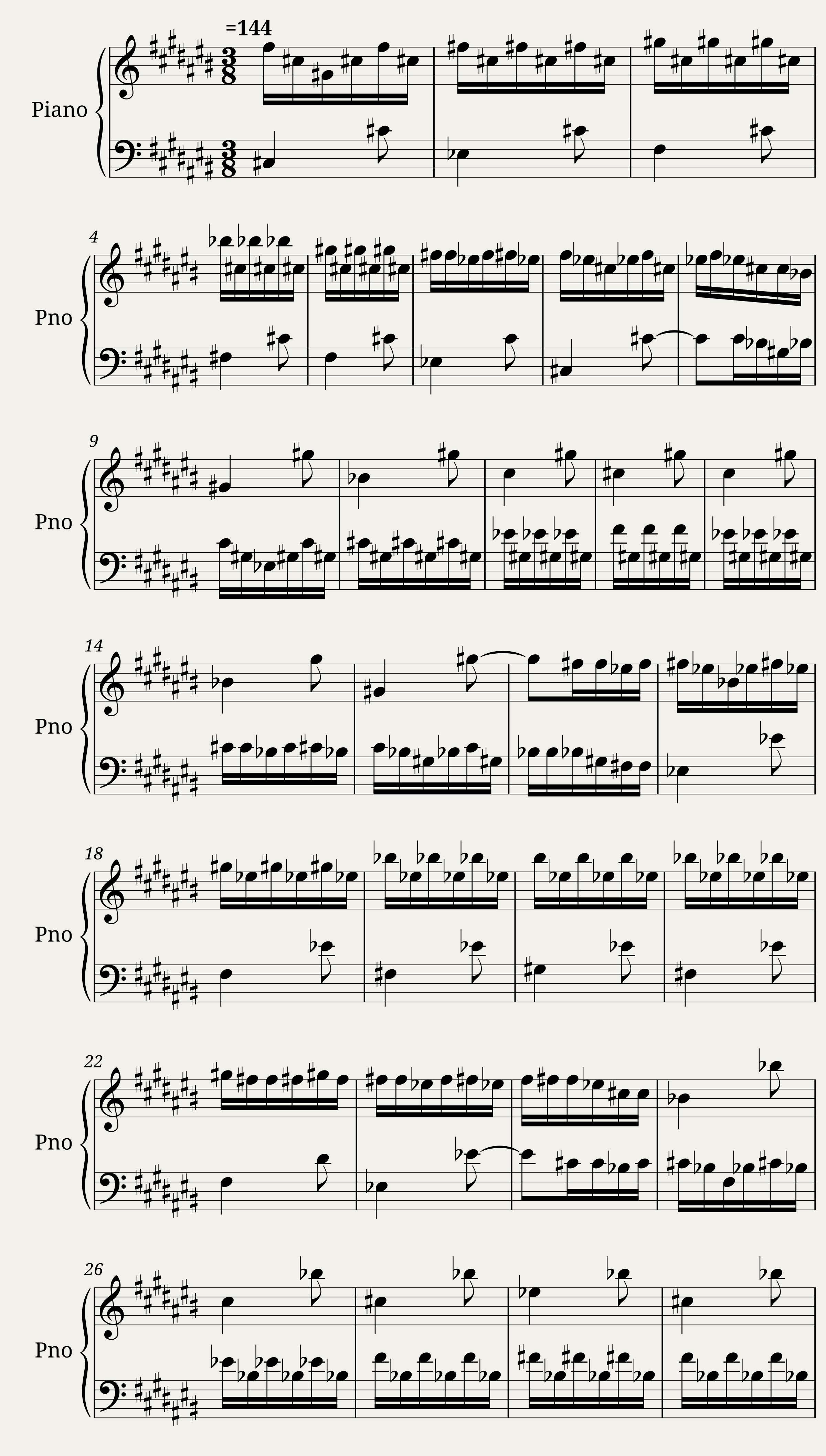 Das Wohltemperierte Clavier I, Praeludium III — 1/3