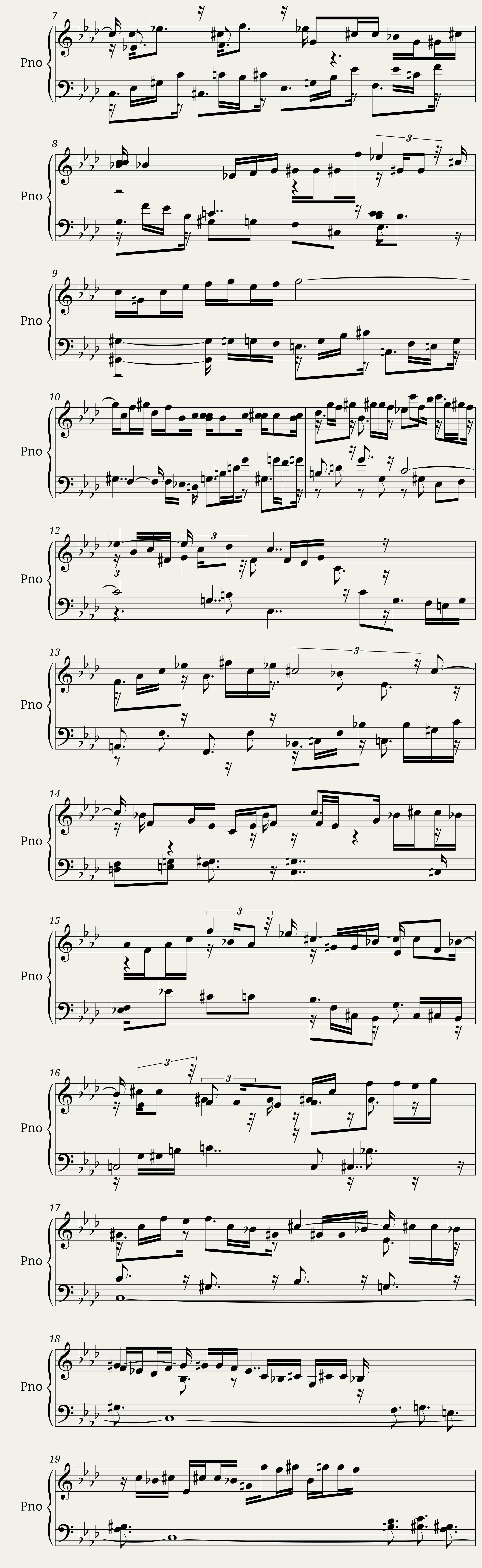 Das Wohltemperierte Clavier I, Praeludium III — 2/3