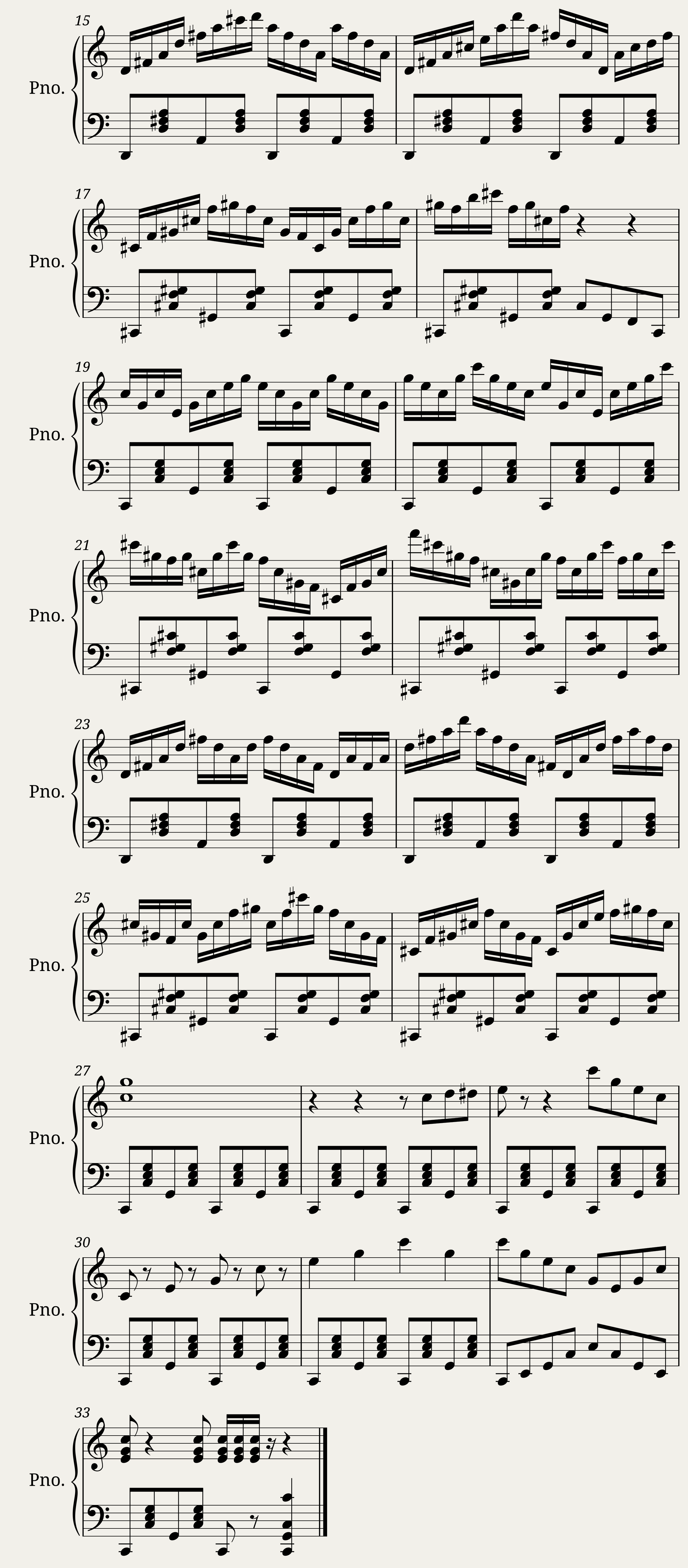 Piano Score — 2/2