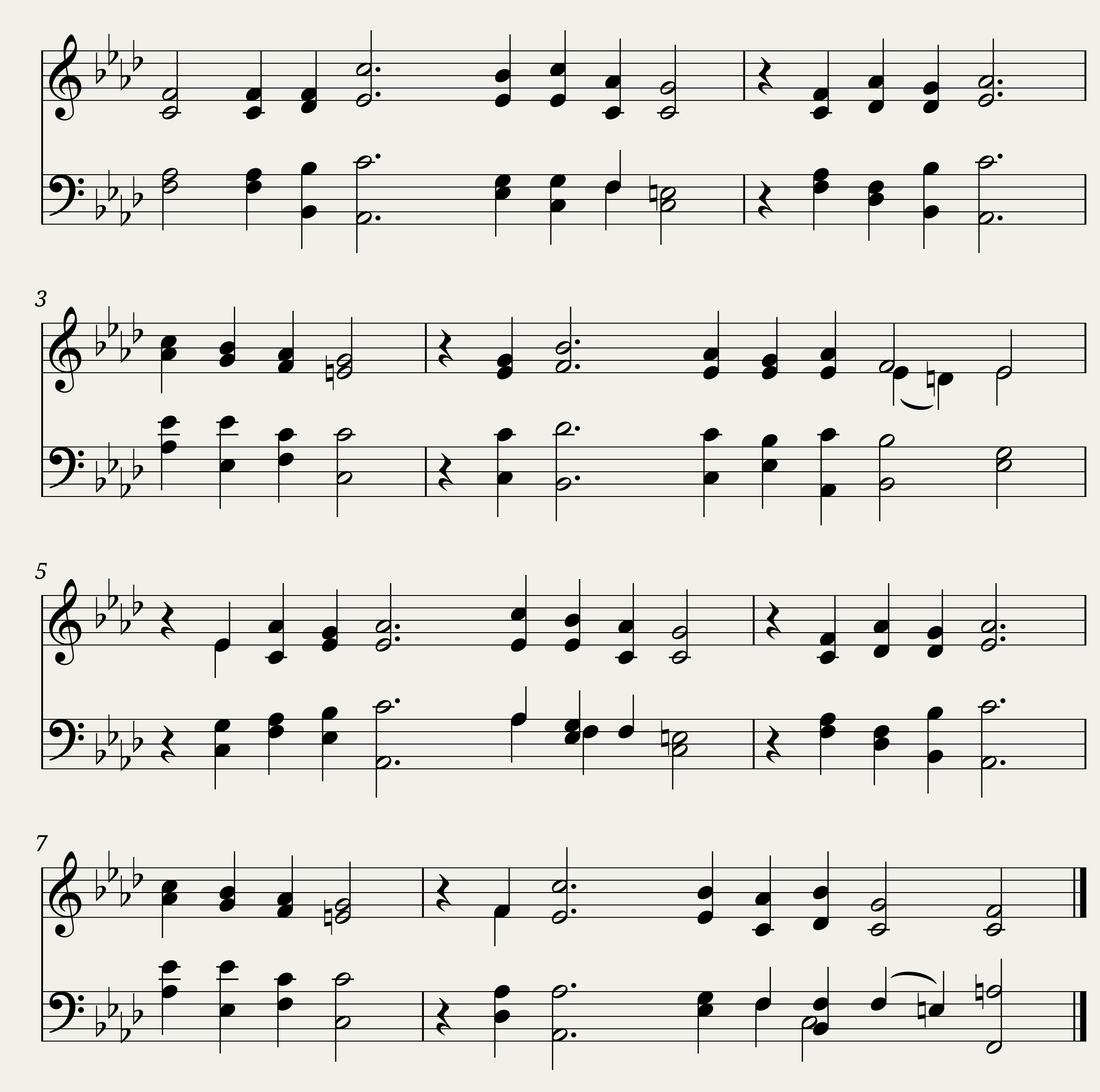 I do not come because my soul - Kommt Her zu Mir German tune