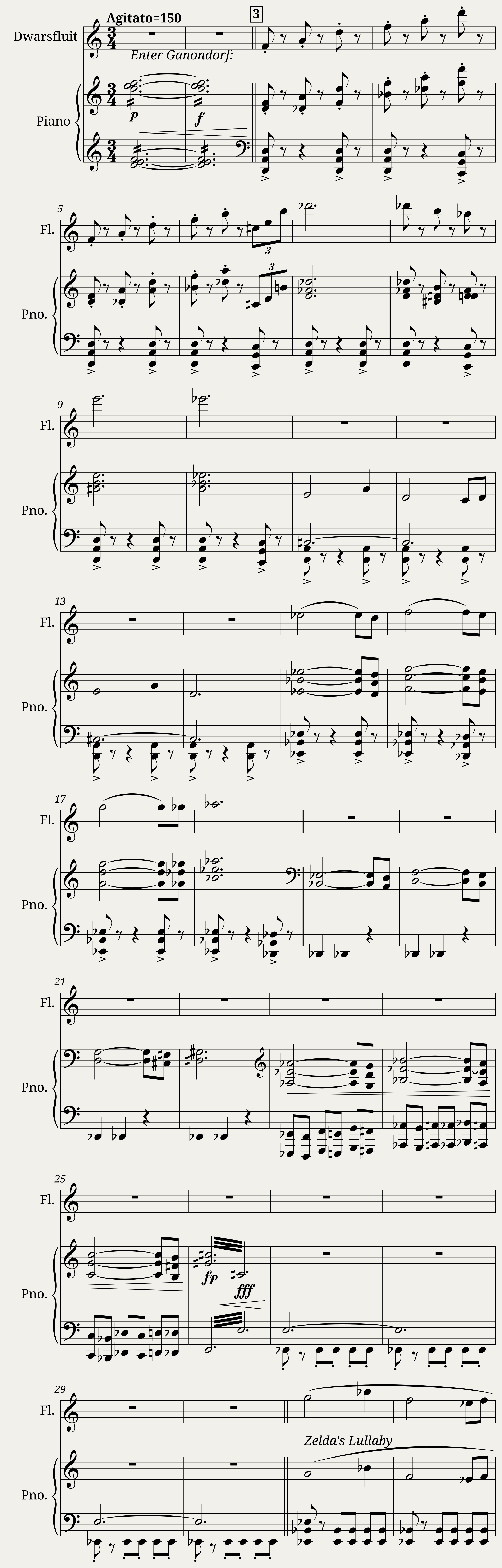 Movement I The Ocarina of Time Piano and Flute TEST — 1/18