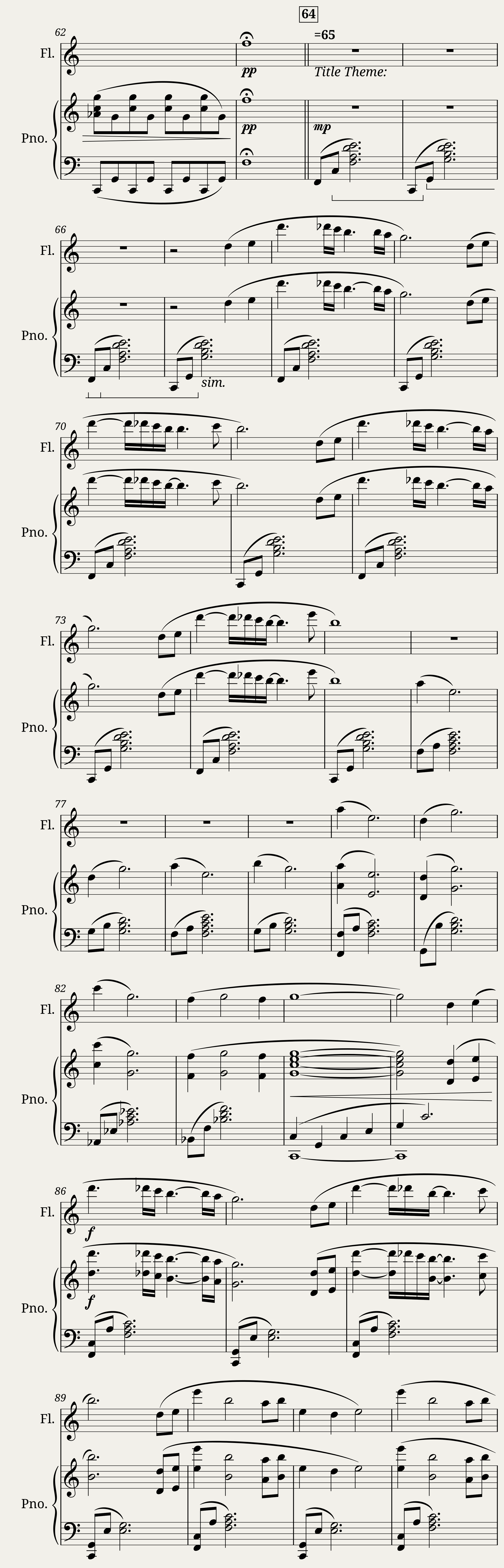 Movement I The Ocarina of Time Piano and Flute TEST — 3/18