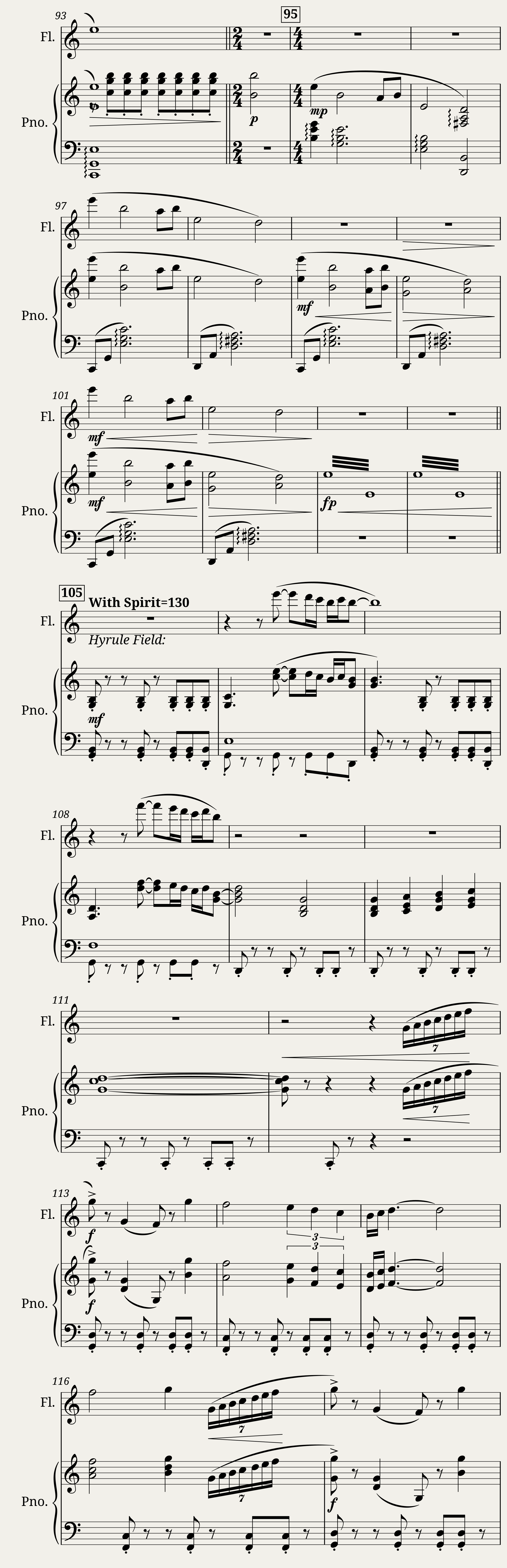 Movement I The Ocarina of Time Piano and Flute TEST — 4/18