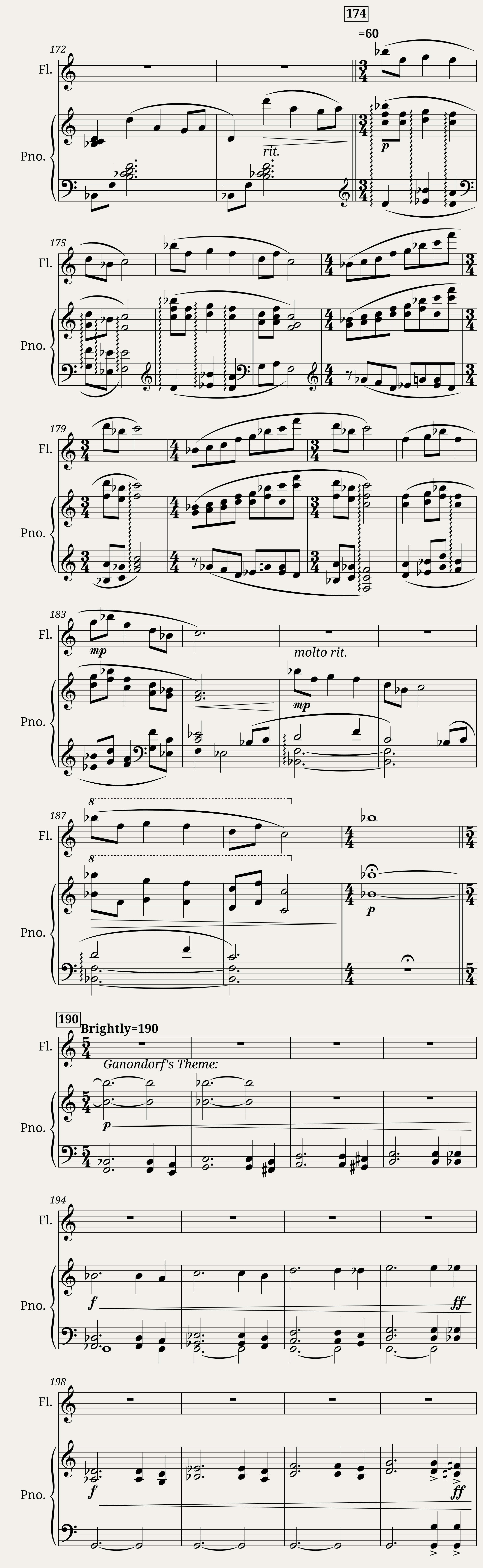 Movement I The Ocarina of Time Piano and Flute TEST — 8/18