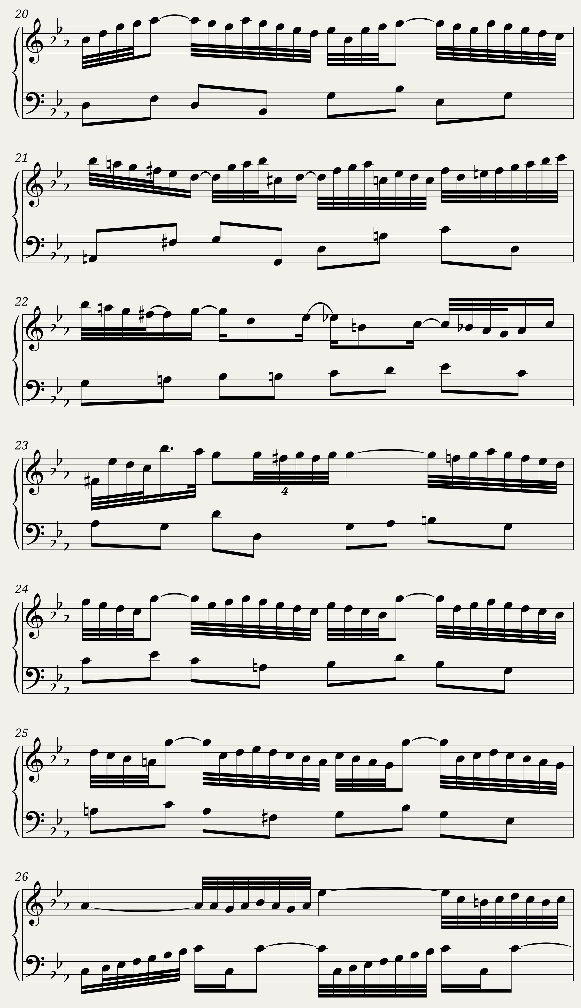 BWV 826 Partita II Sinfonia — 3/6