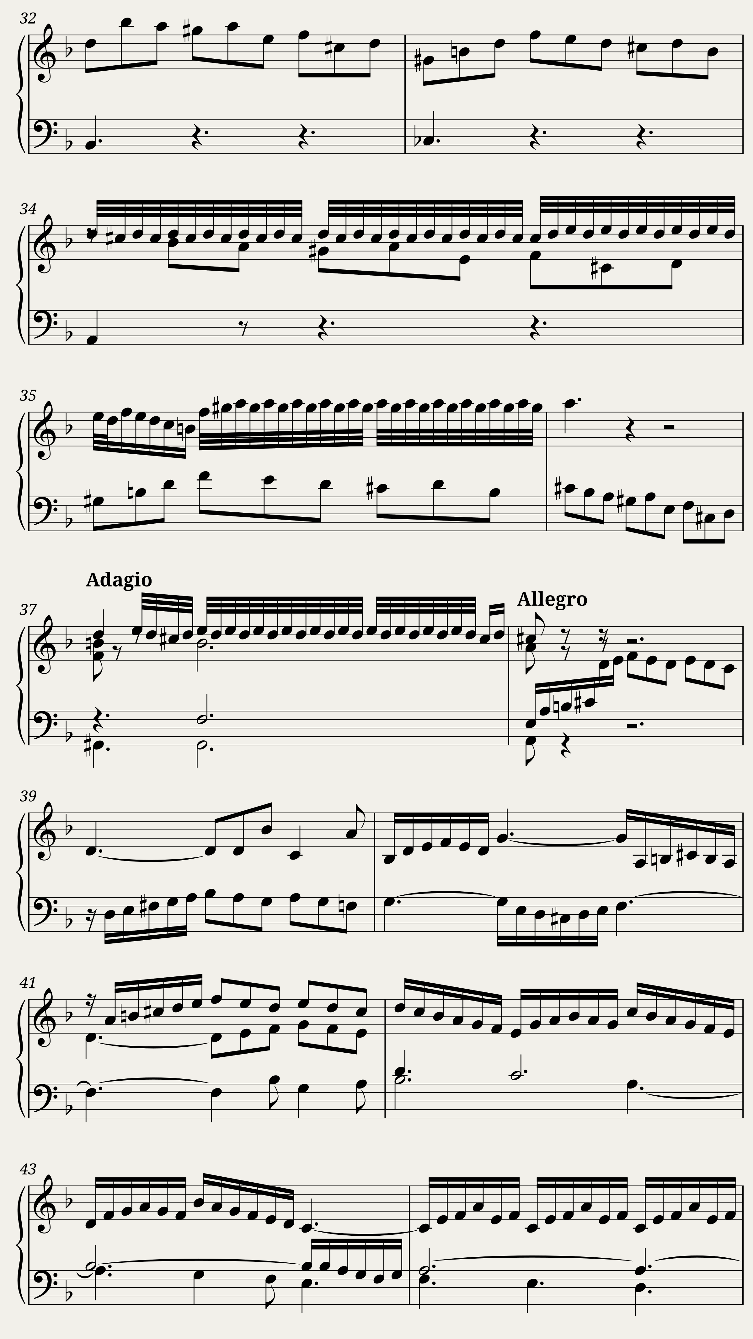 BWV 814 French Suite III Allemande — 3/4