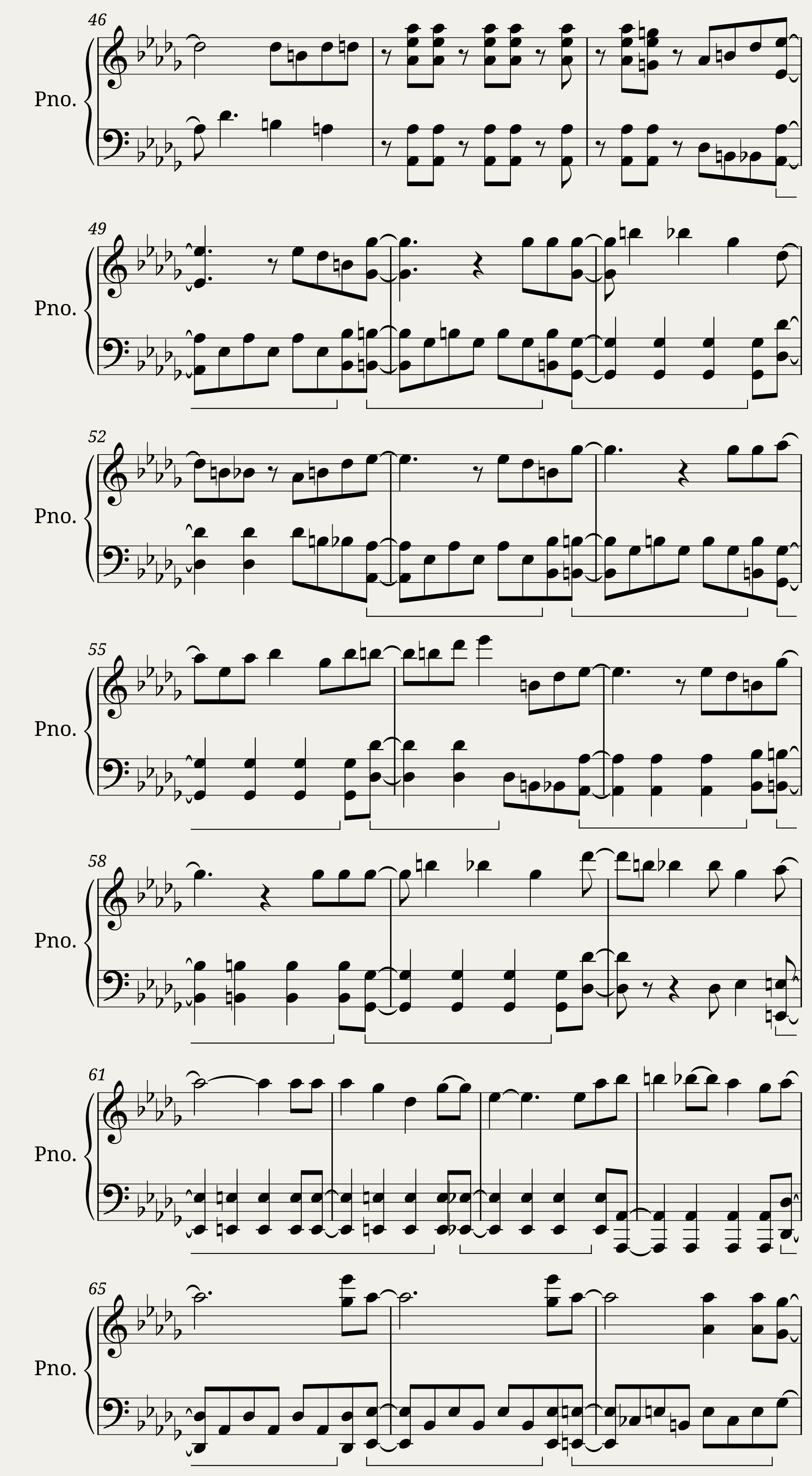 You Will Recall Our Names Piano Arrangement — 3/5