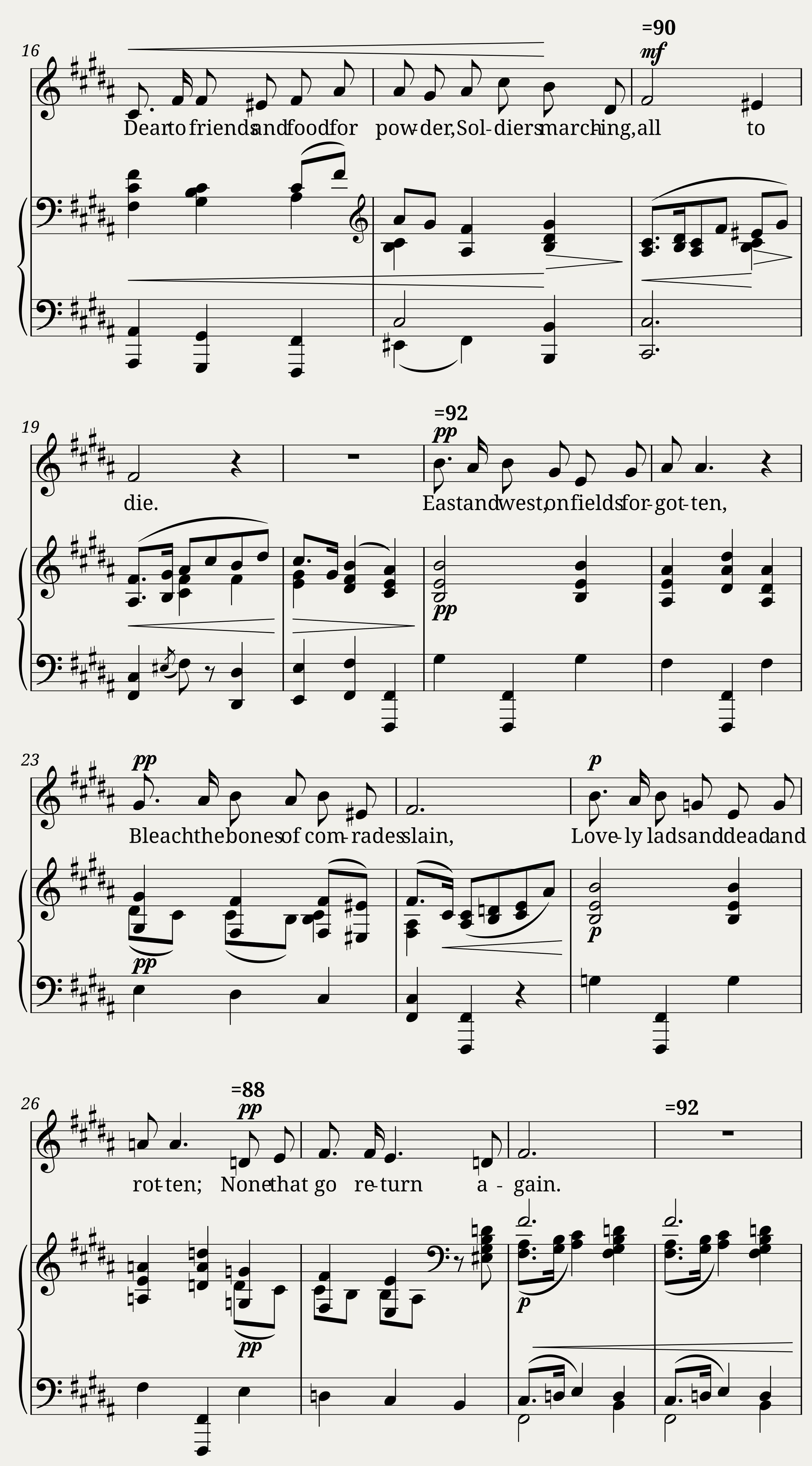 Somervell Arthur - A Shropshire Lad No.6 - On the idle hill of Summer — 2/3