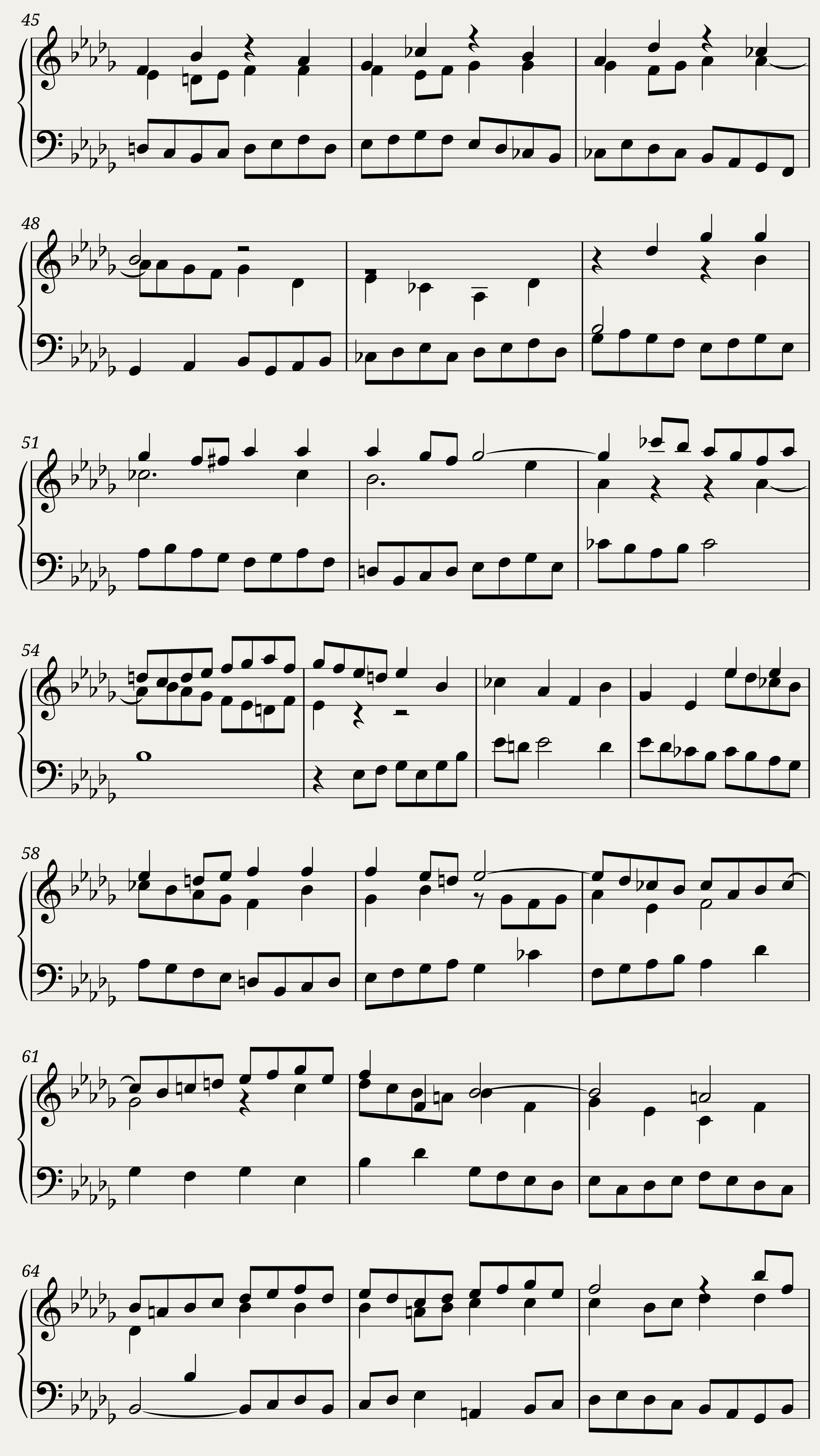 BWV 893: The Well-tempered Clavier Book II - XXIV (Harpsichord sound) — 3/6