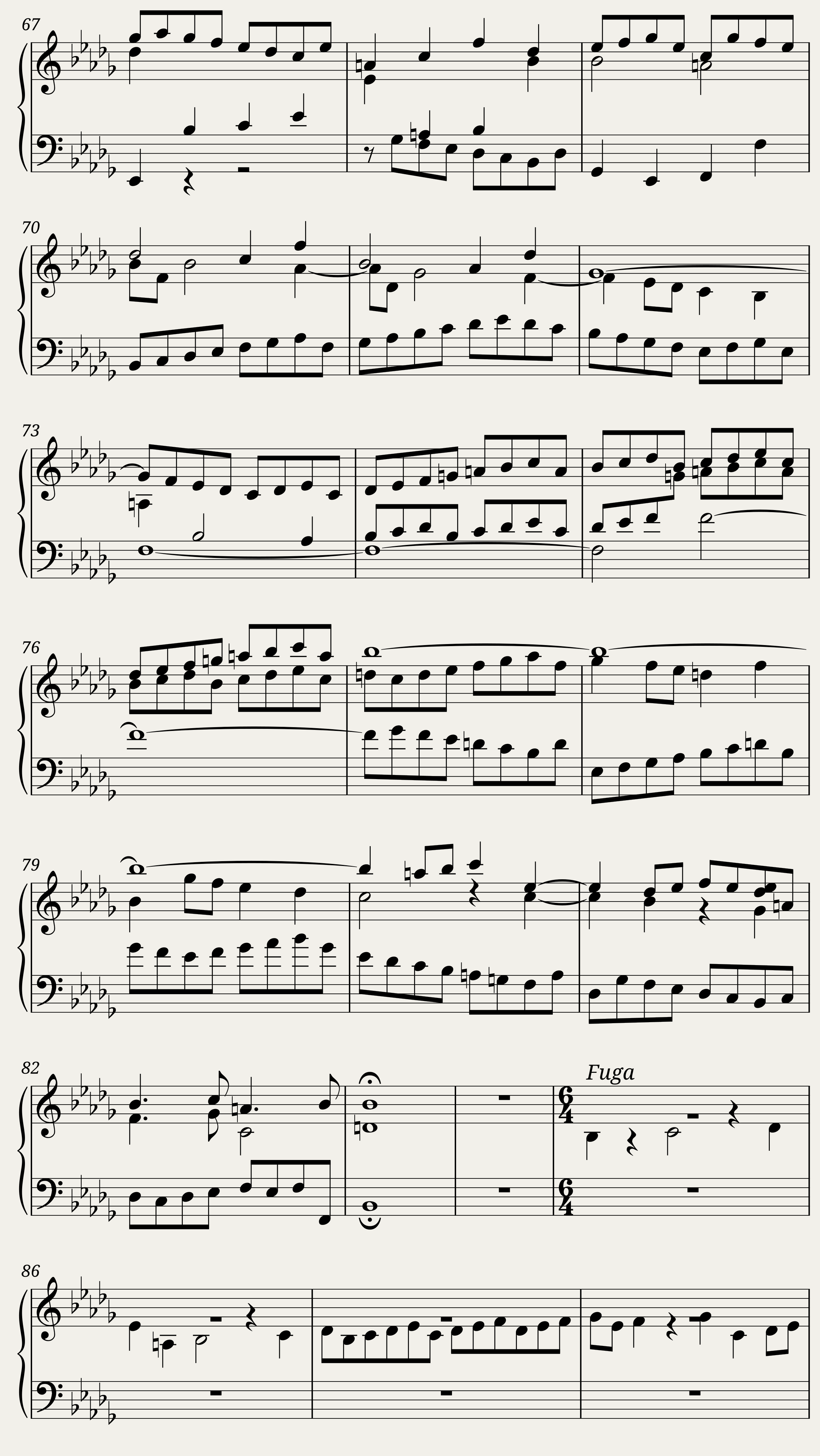 BWV 893: The Well-tempered Clavier Book II - XXIV (Harpsichord sound) — 4/6