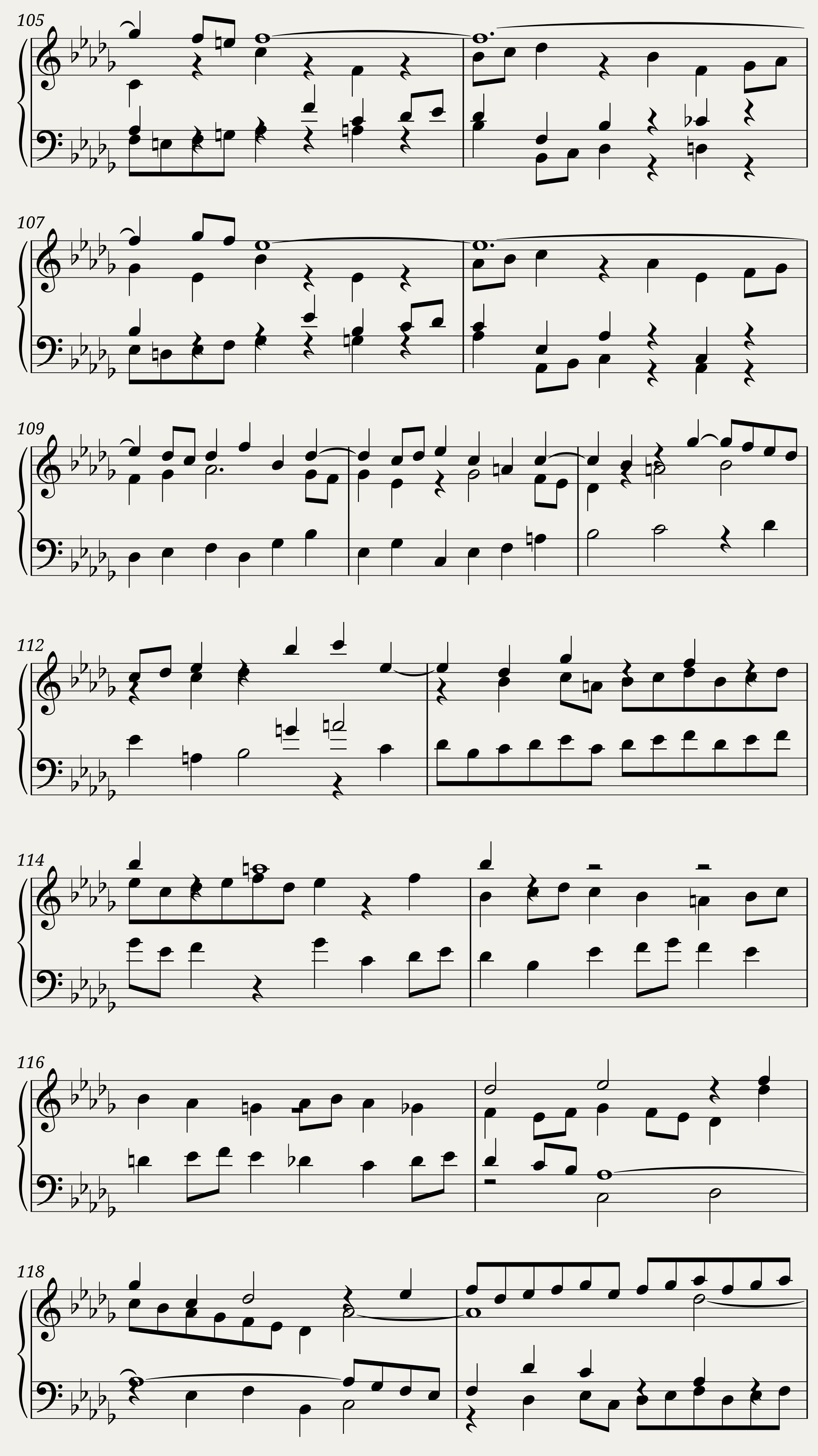 BWV 893: The Well-tempered Clavier Book II - XXIV (Harpsichord sound) — 6/6
