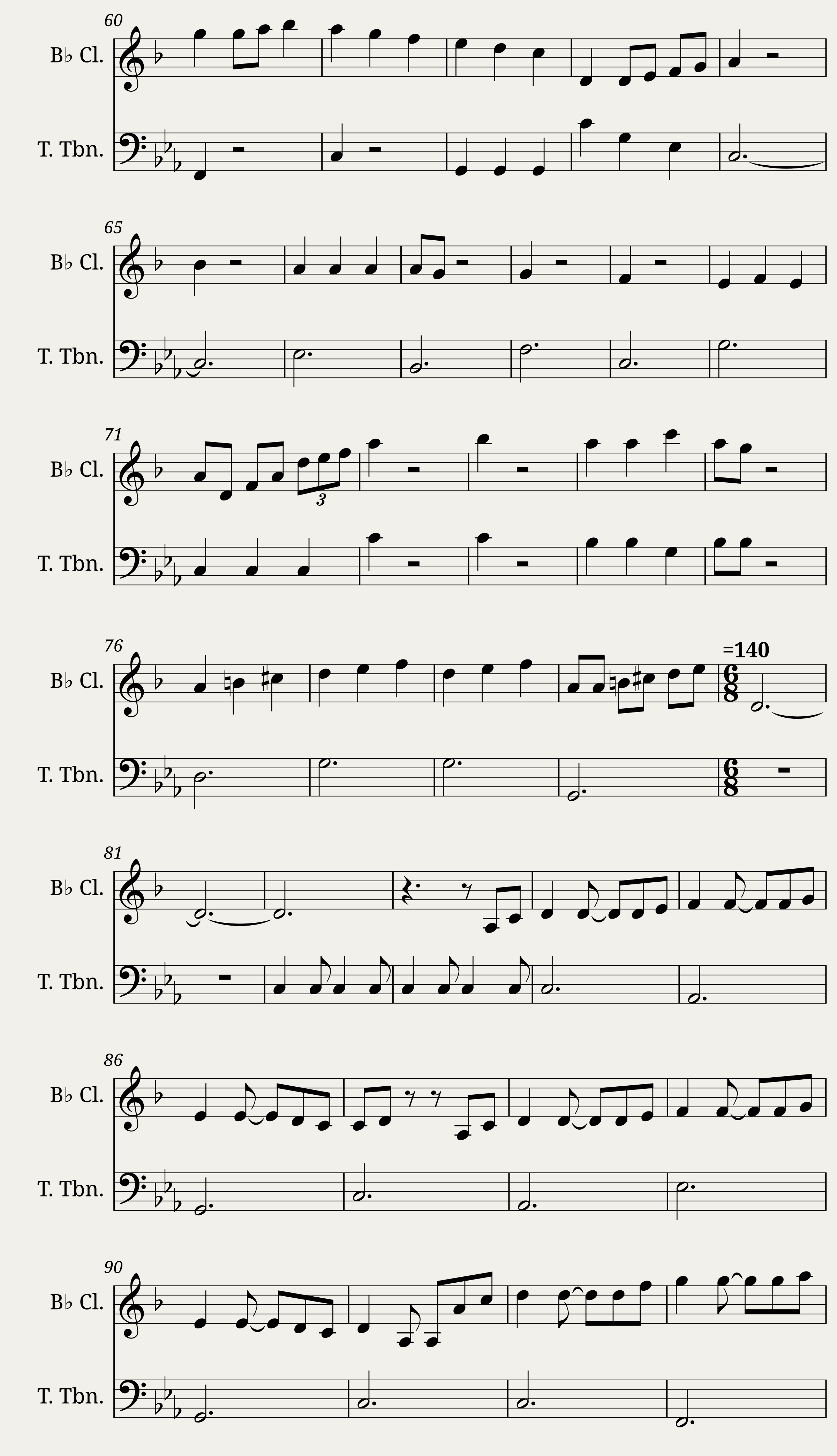 Pirates of the Caribbean Clarinet and Trombone Duet — 3/4