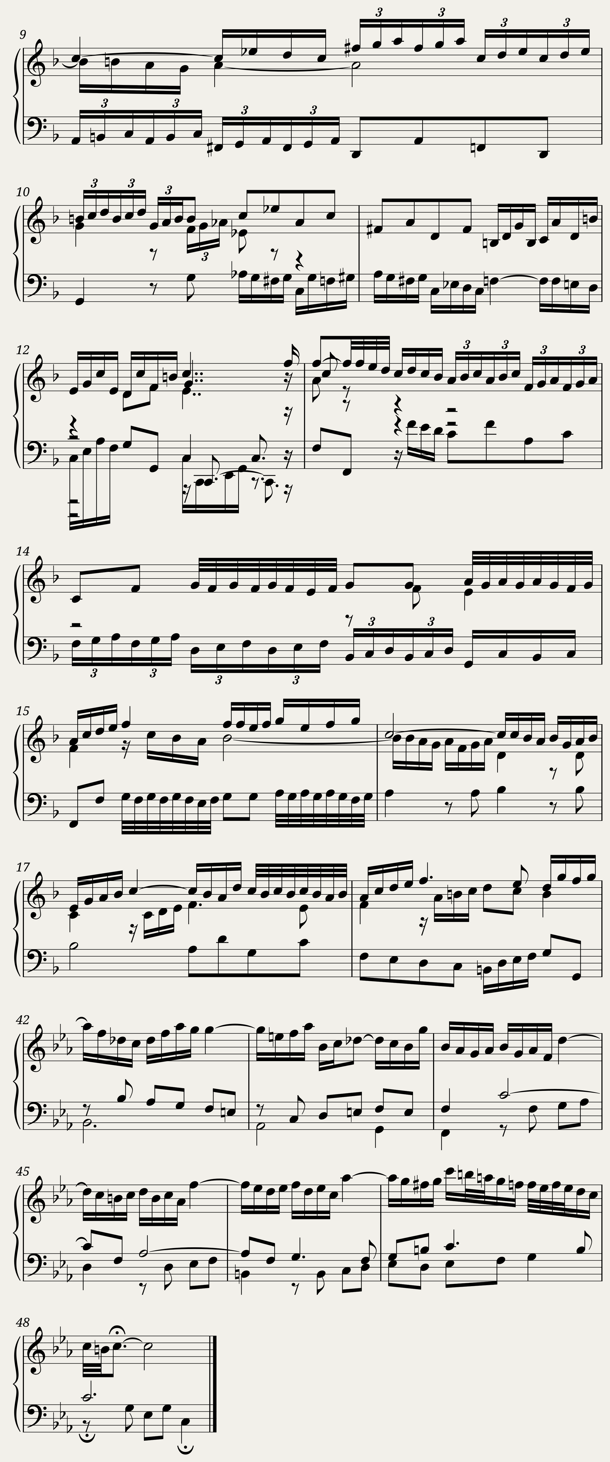 BWV 813 French Suite II Air — 2/2