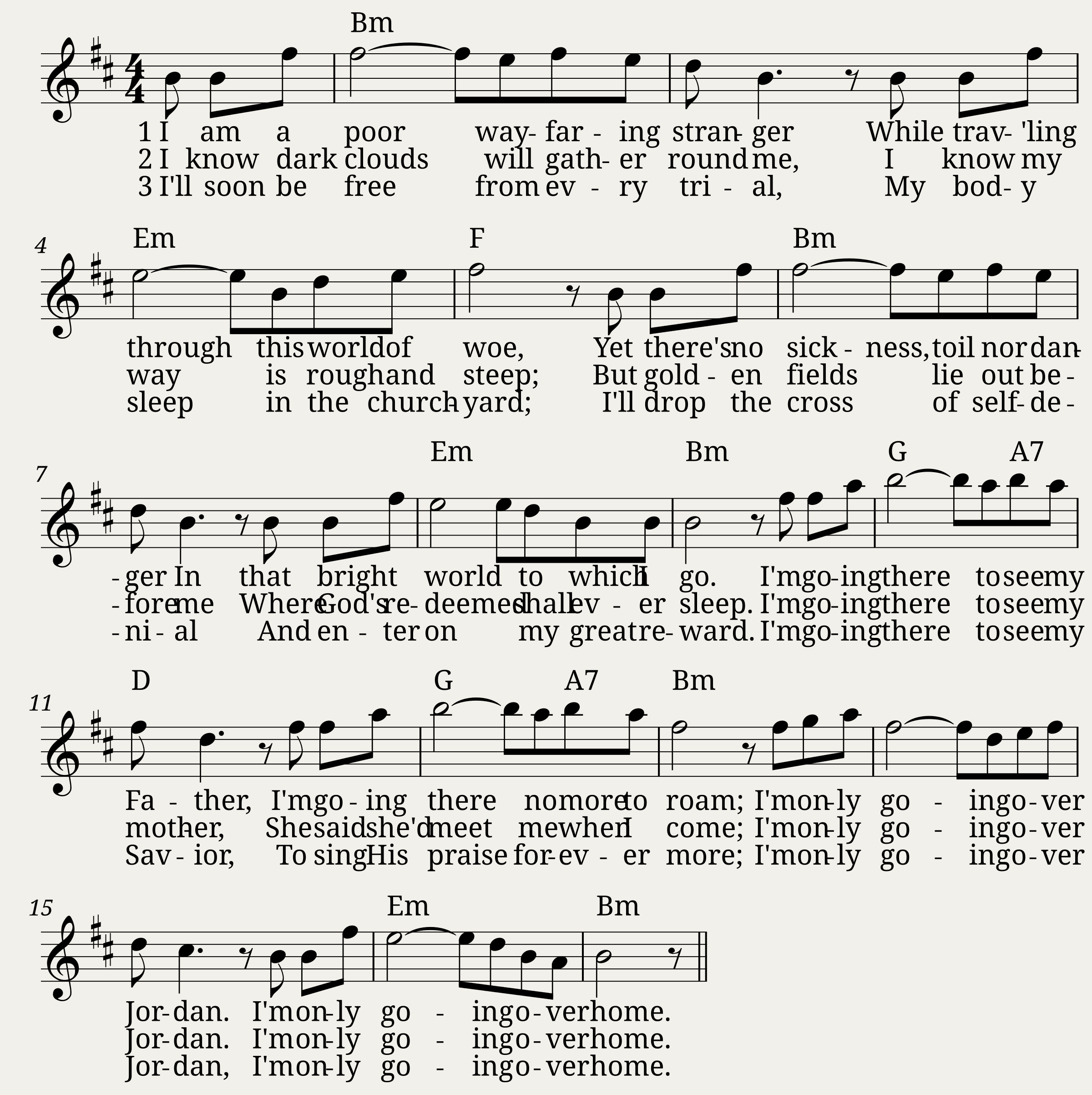Wayfaring Stranger (I am a Poor)
