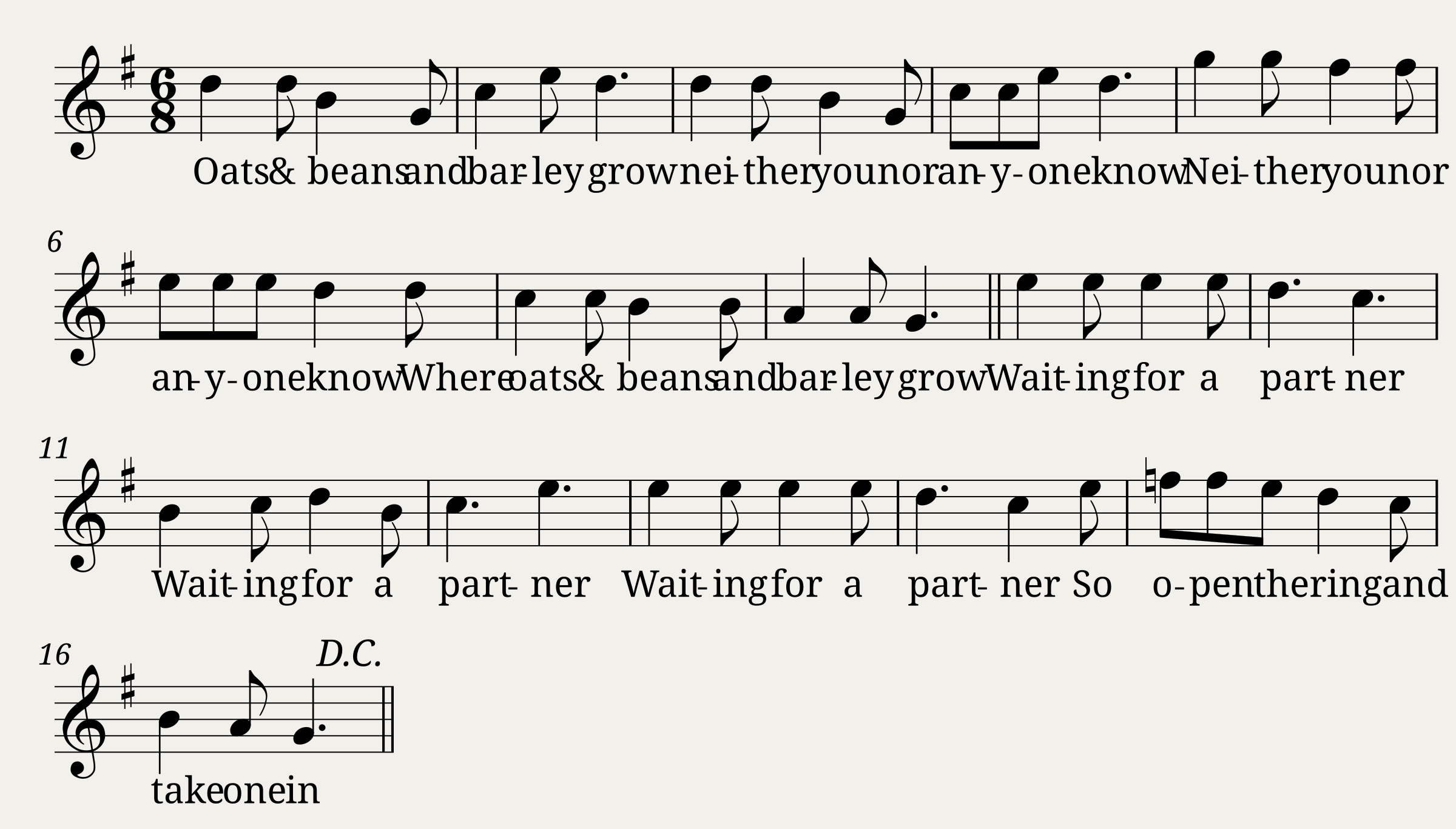 Oats and Beans (Children's Game)